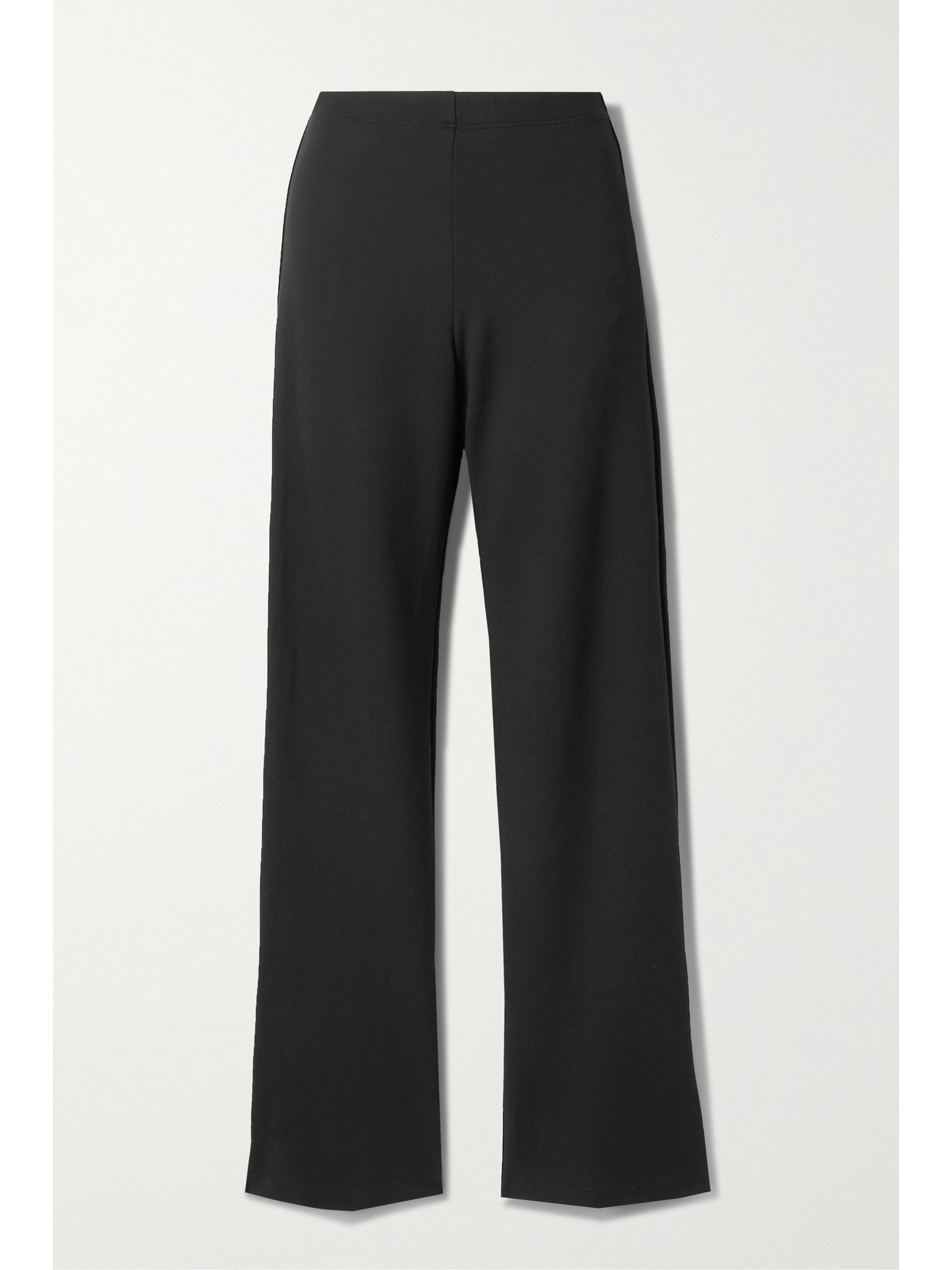 LESET - Rio Stretch-jersey Wide-leg Pants - Black