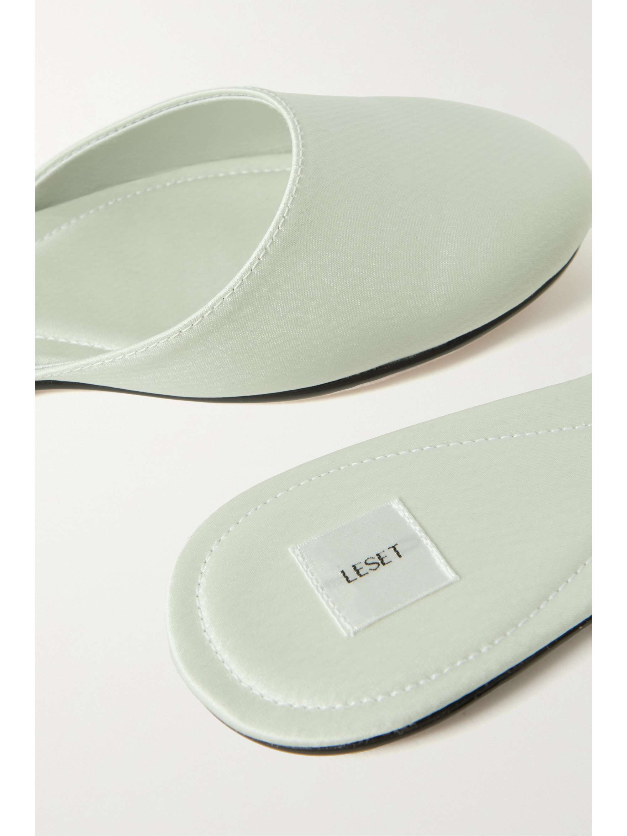 LESET Romy satin mules