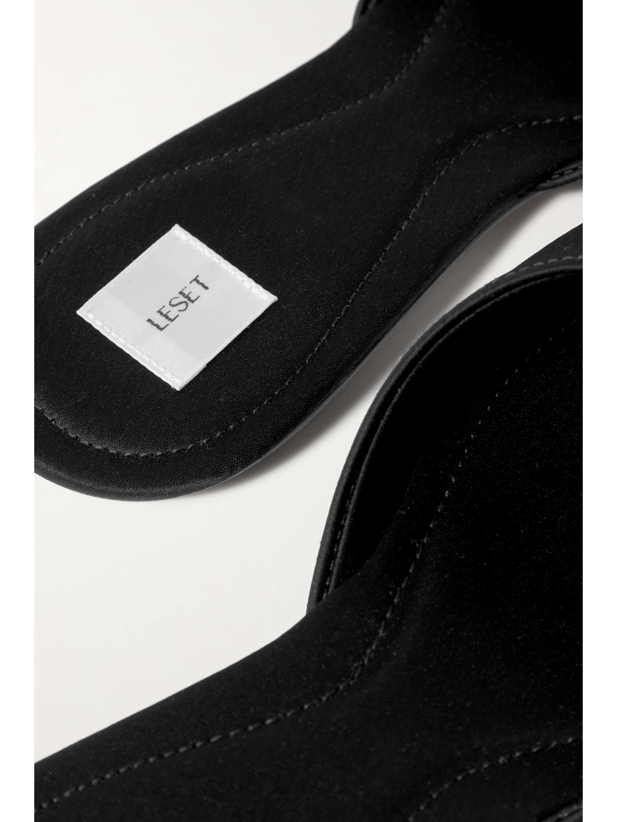 LESET Romy satin mules