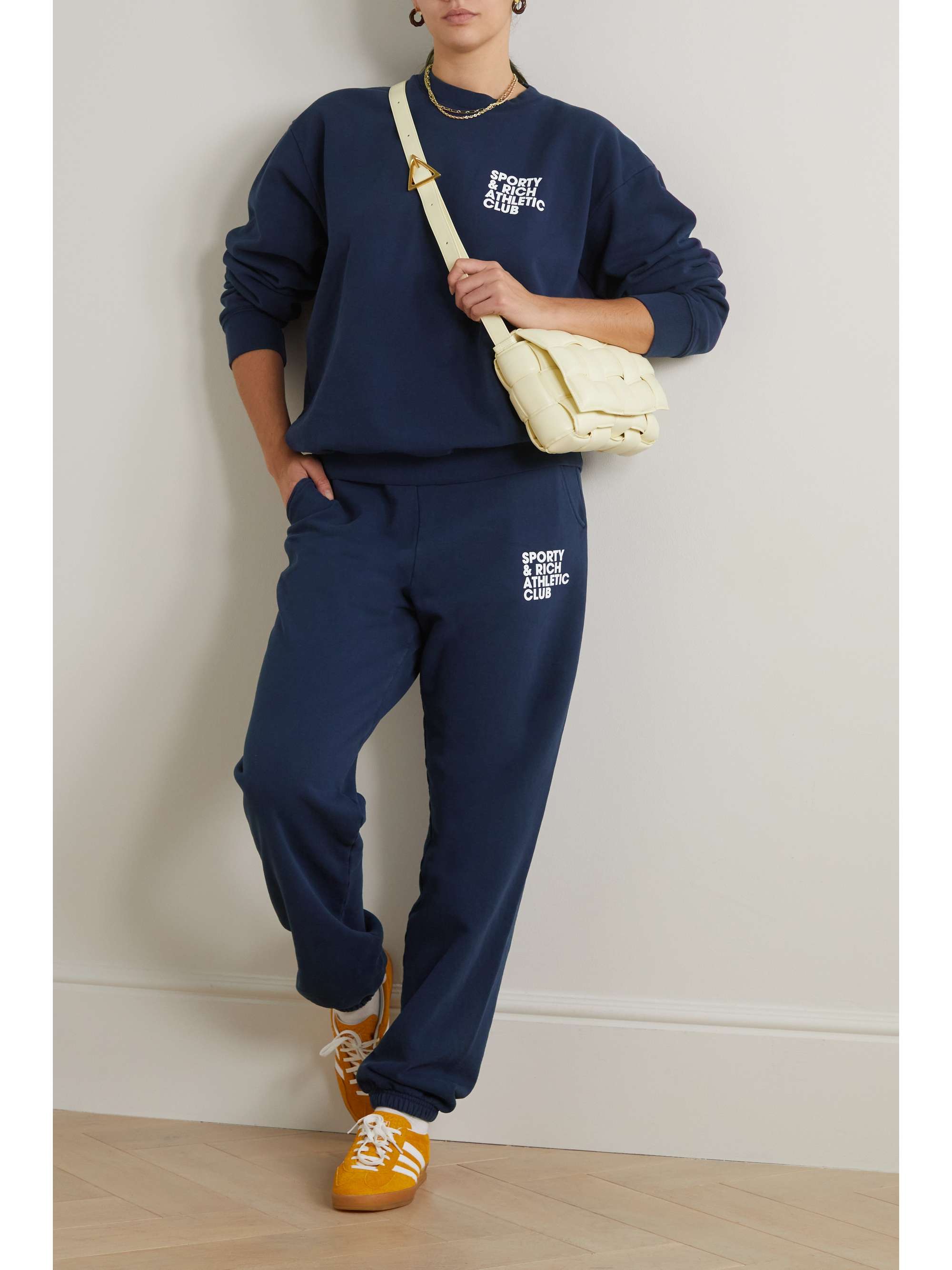 SPORTY & RICH Exercise Often printed cottonjersey sweatshirt NETA