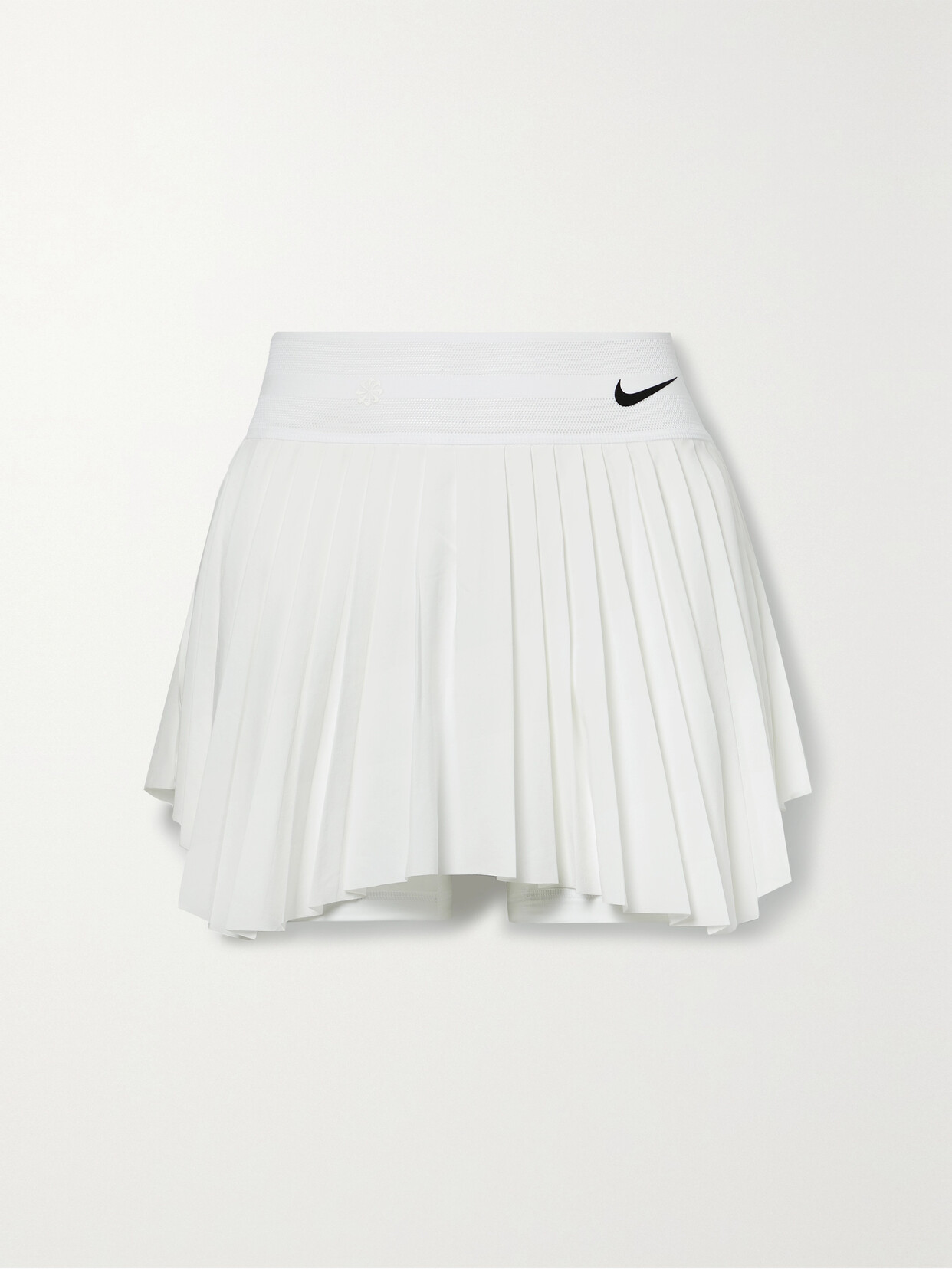 Nike - + Net Sustain Nikecourt Slam Recycled Mesh-trimmed Pleated Dri-fit Tennis Skirt - White