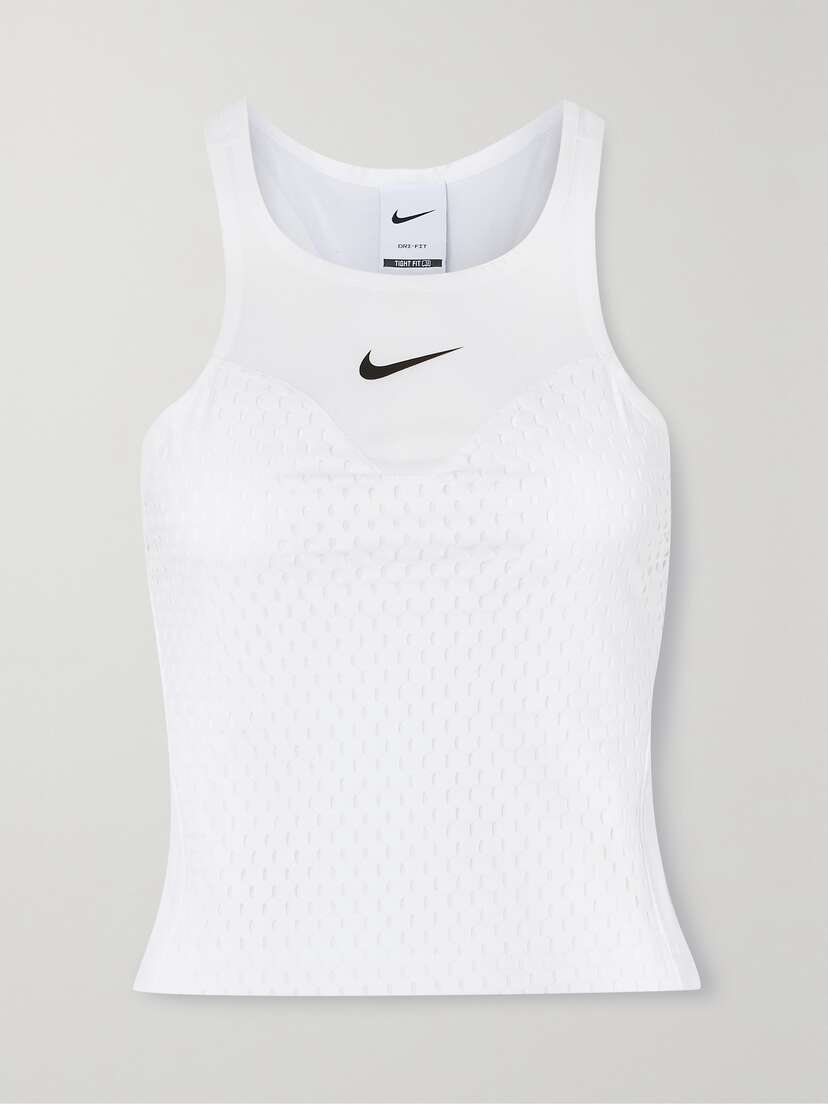 Nike + Net Sustain court Slam Mesh-trimmed Perforated Recycled Dri-fit Tank - x large