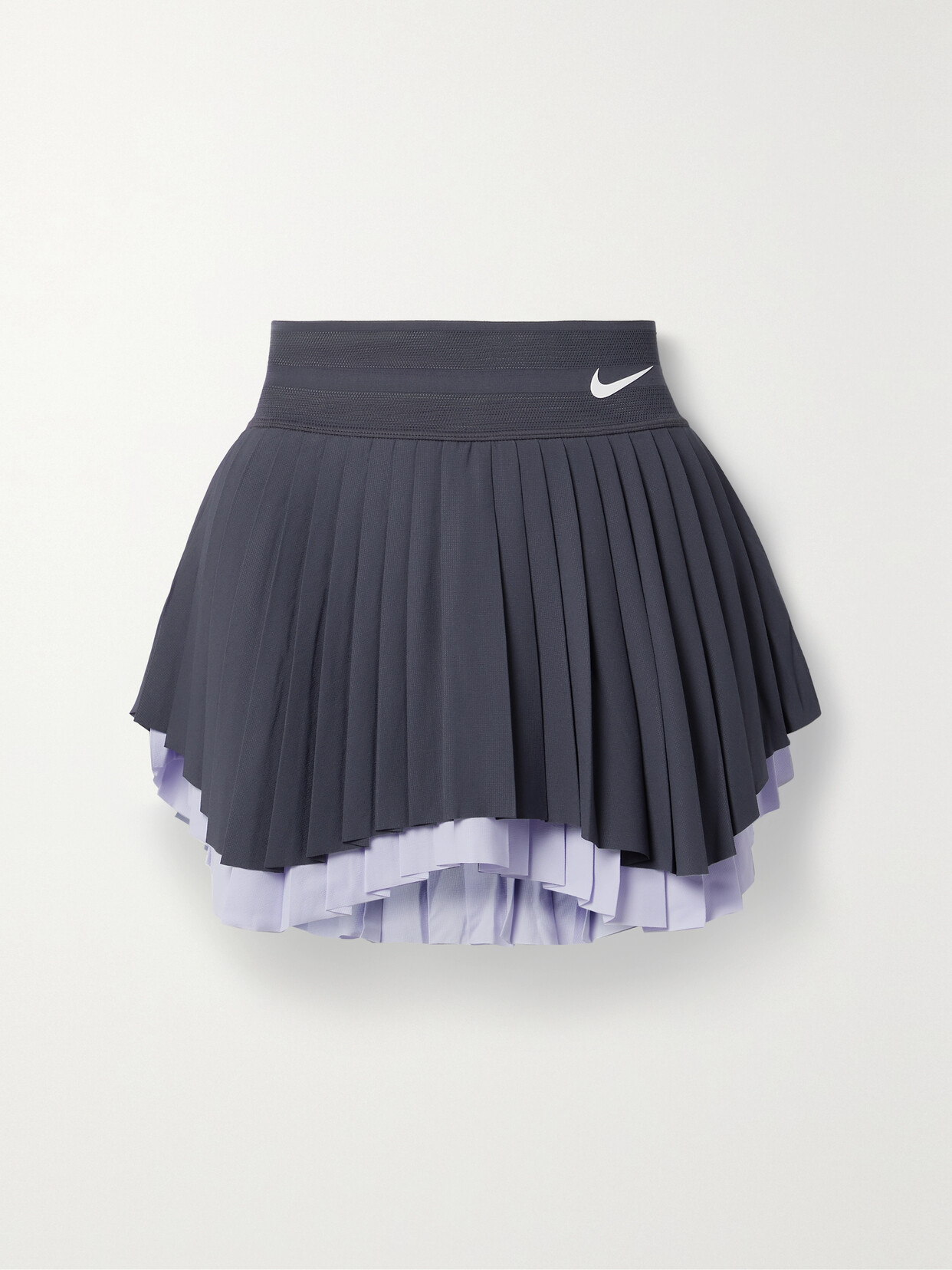 Nike - Nikecourt Slam Mesh-trimmed Pleated Dri-fit Tennis Skirt - Blue