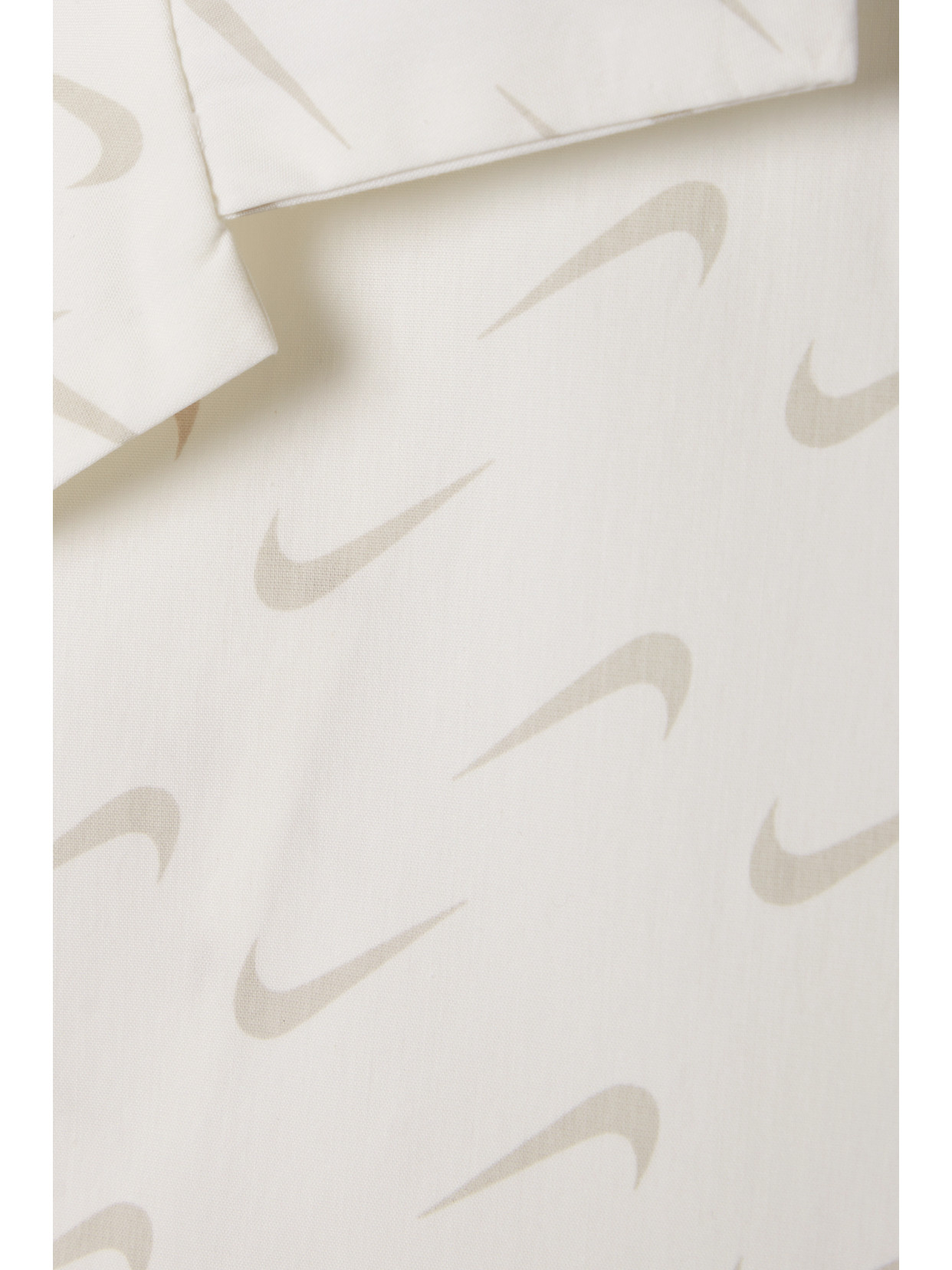 Nike Everyday Modern Printed Stretch Cotton-blend Poplin Shirt In Off-white