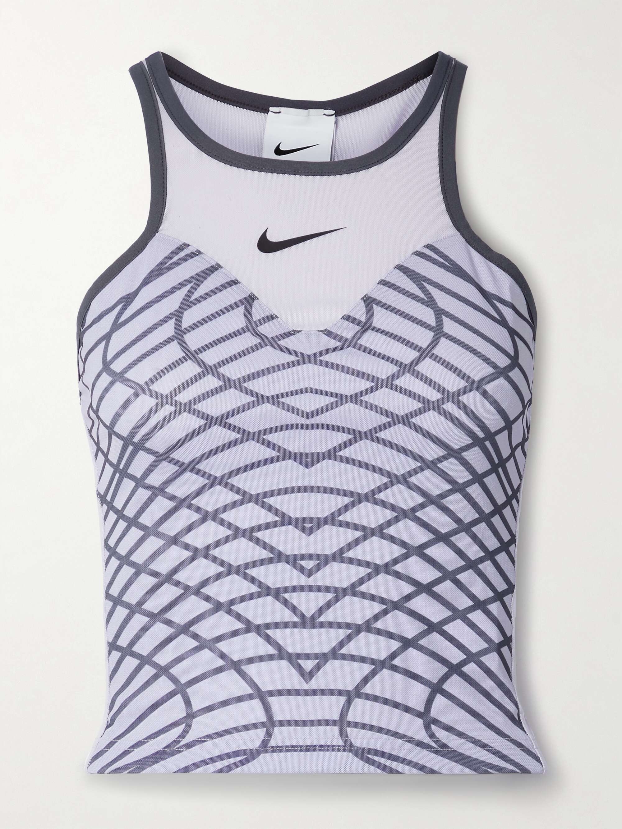 NIKE + NET SUSTAIN NikeCourt Slam cutout Dri-FIT printed recycled