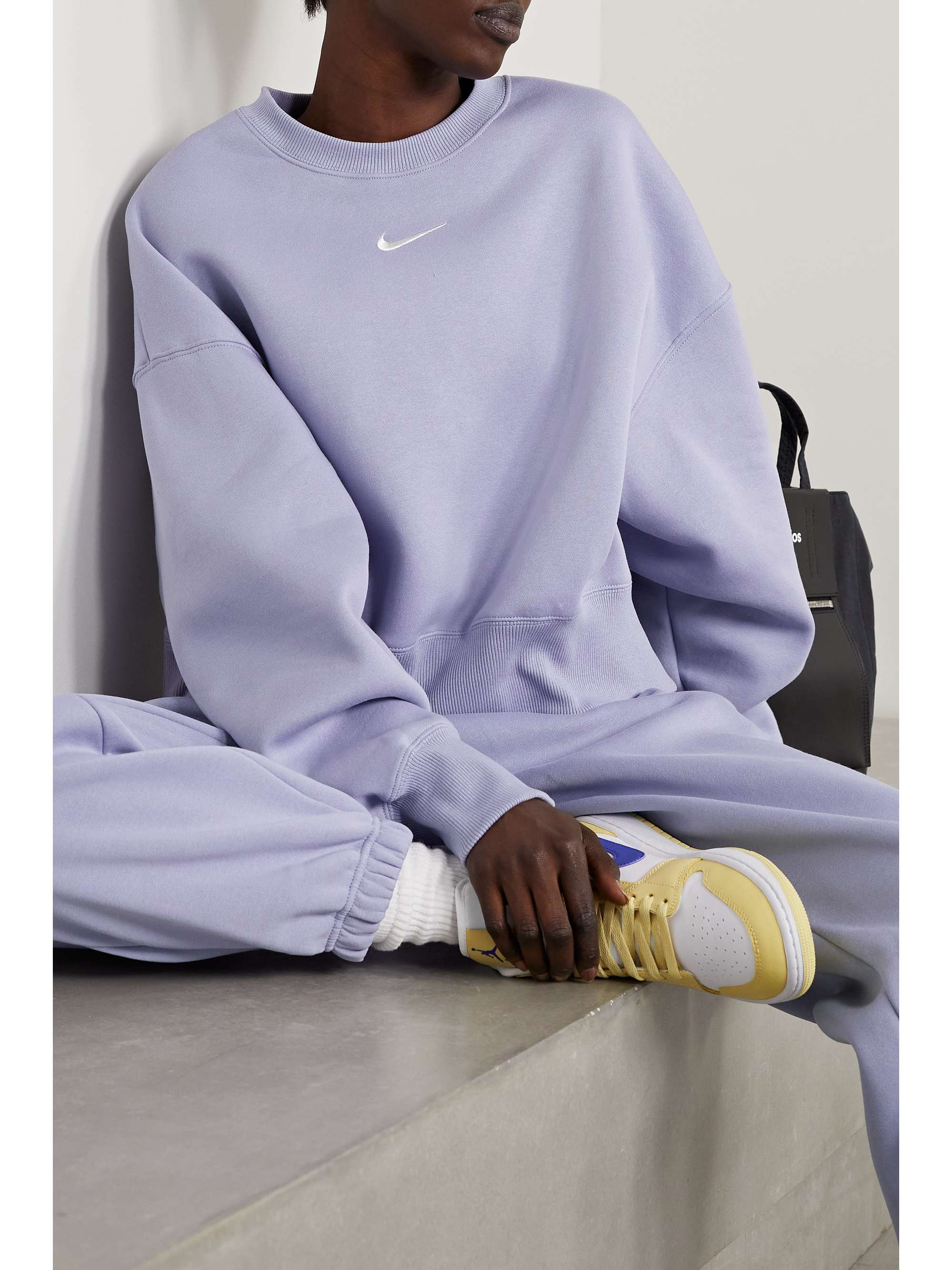 NIKE Phoenix oversized cotton-blend jersey sweatshirt
