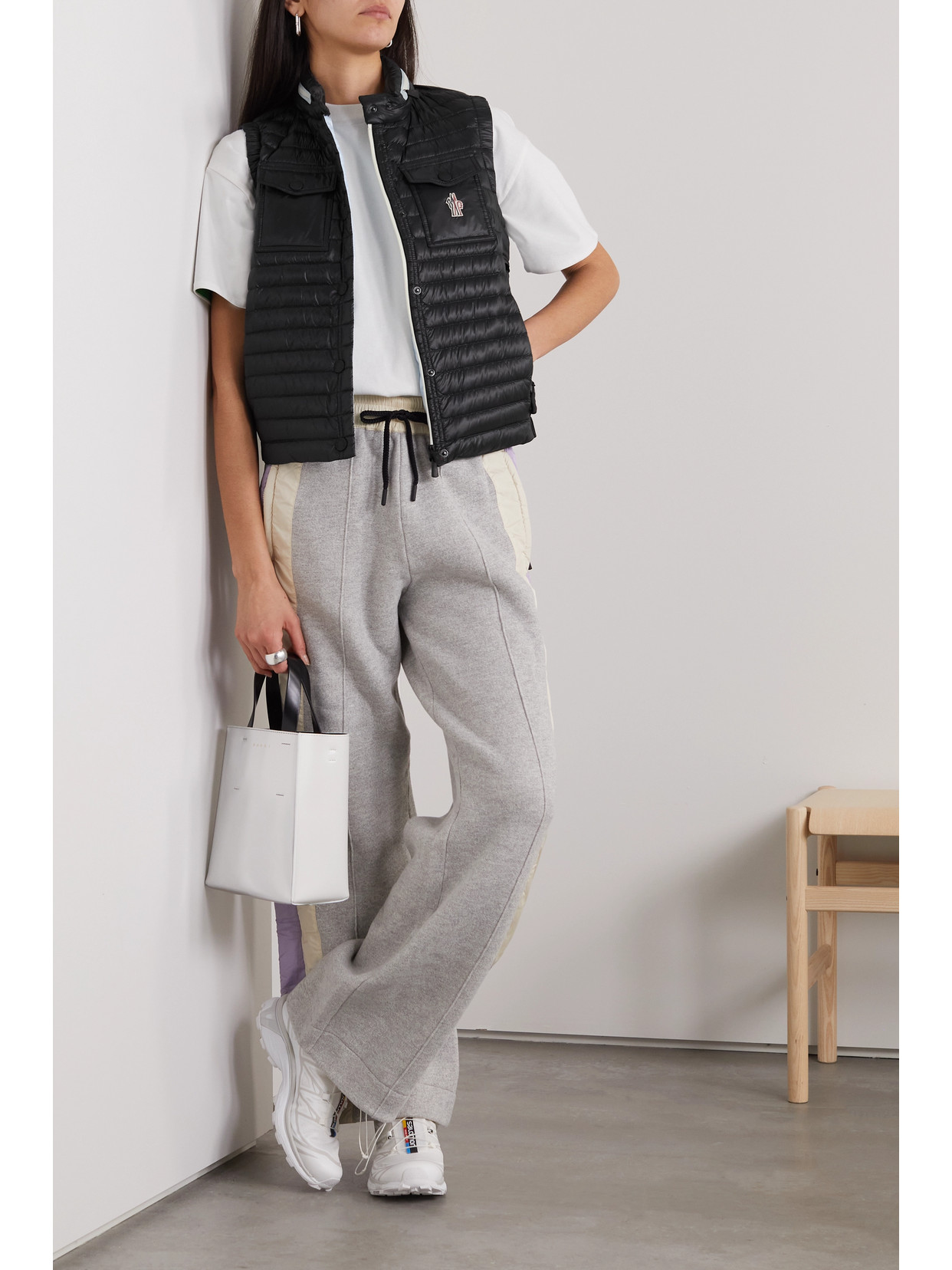 Moncler Gumiane Quilted Shell Down Vest In Black