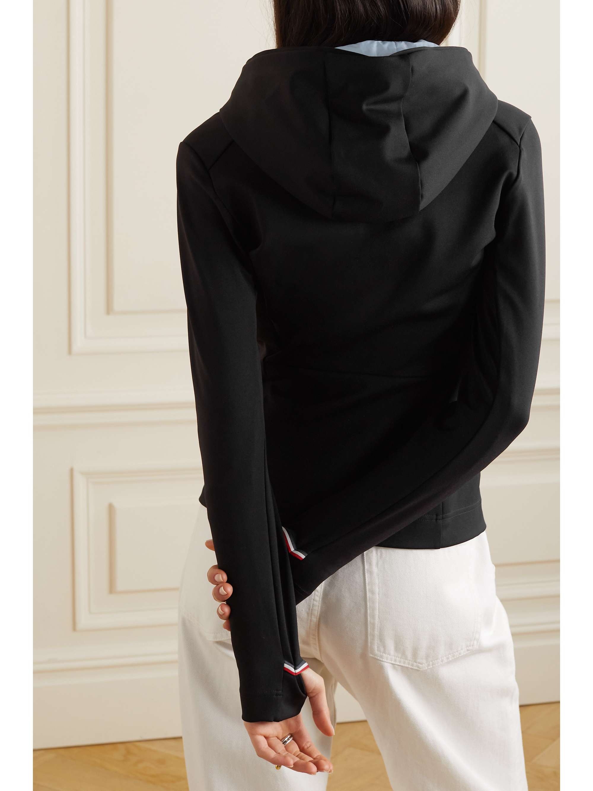 MONCLER GRENOBLE Embossed jersey hoodie