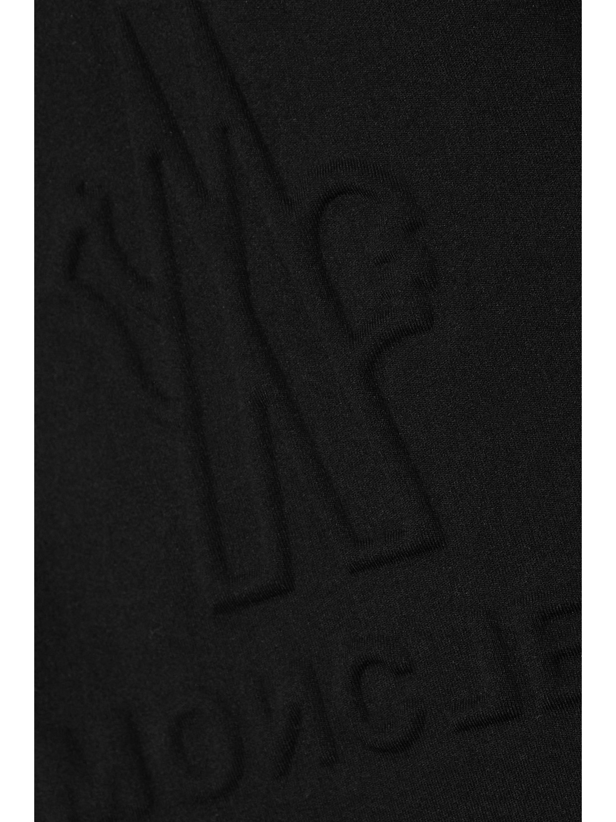 Moncler Embossed Jersey Hoodie In Black