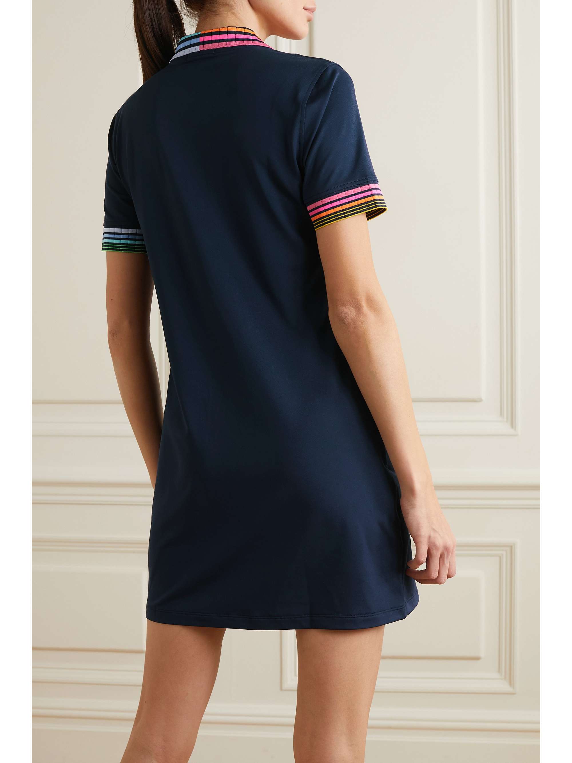 G/FORE Ribbed knit-trimmed stretch-piqué golf dress