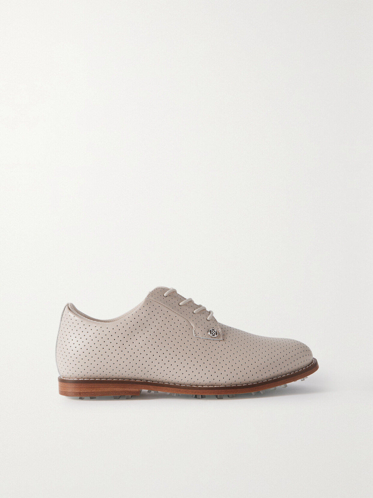 G/fore Gallivanter Perforated Leather Golf Shoes In Neutrals