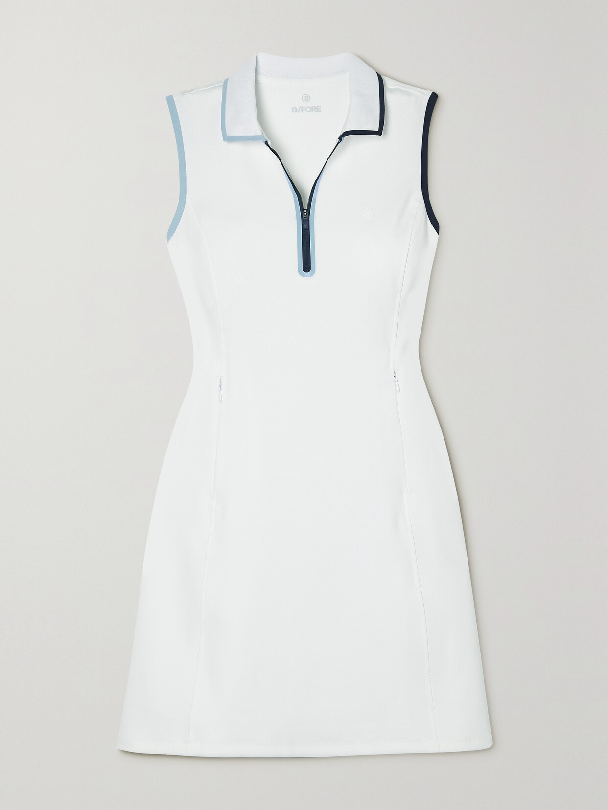 G/fore Stretch-jersey Tennis Dress In White