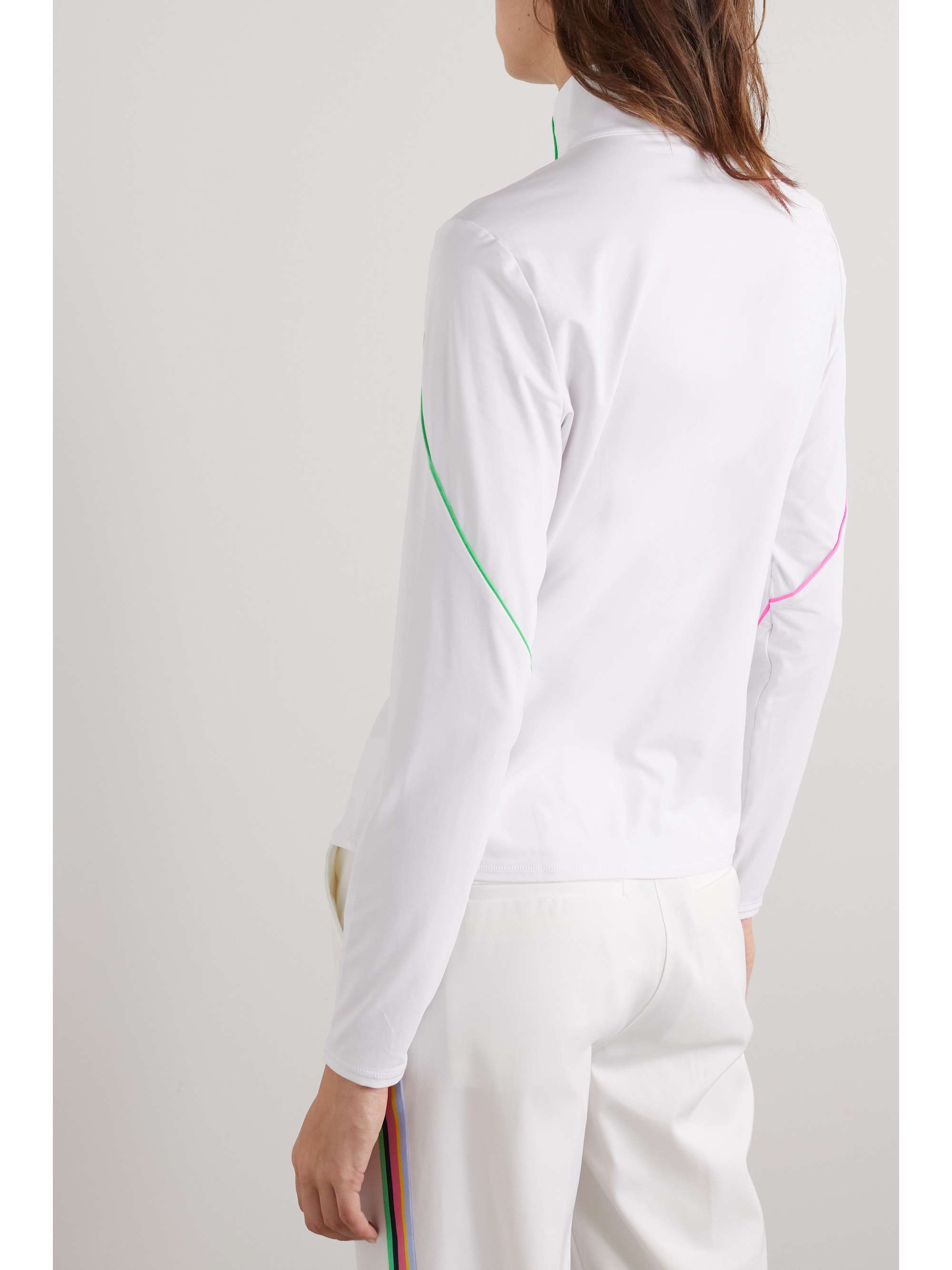 G/FORE Piped stretch tech-jersey golf top