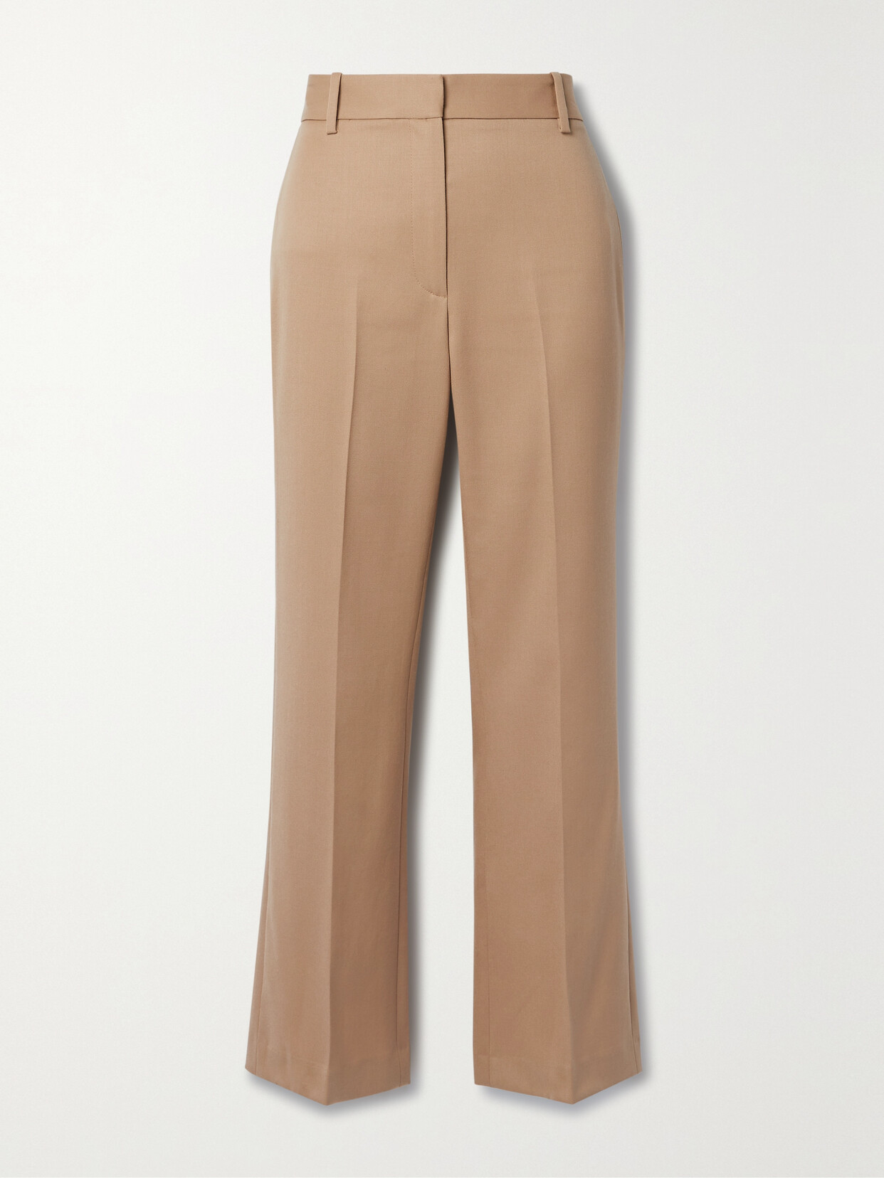 Nili Lotan - Corette Cropped Wool-gabardine Straight-leg Pants - Brown