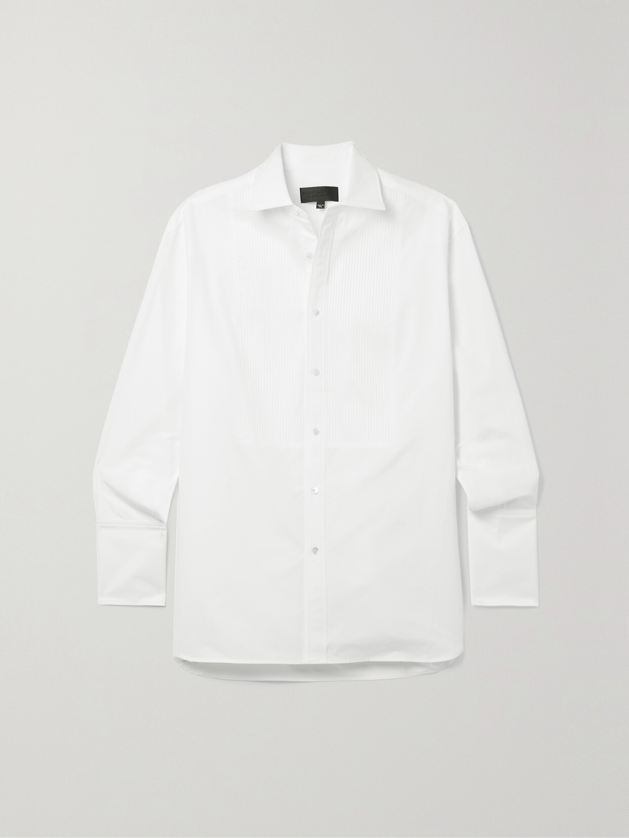 Nili Lotan - Blanche Ribbed Cotton-poplin Shirt - White