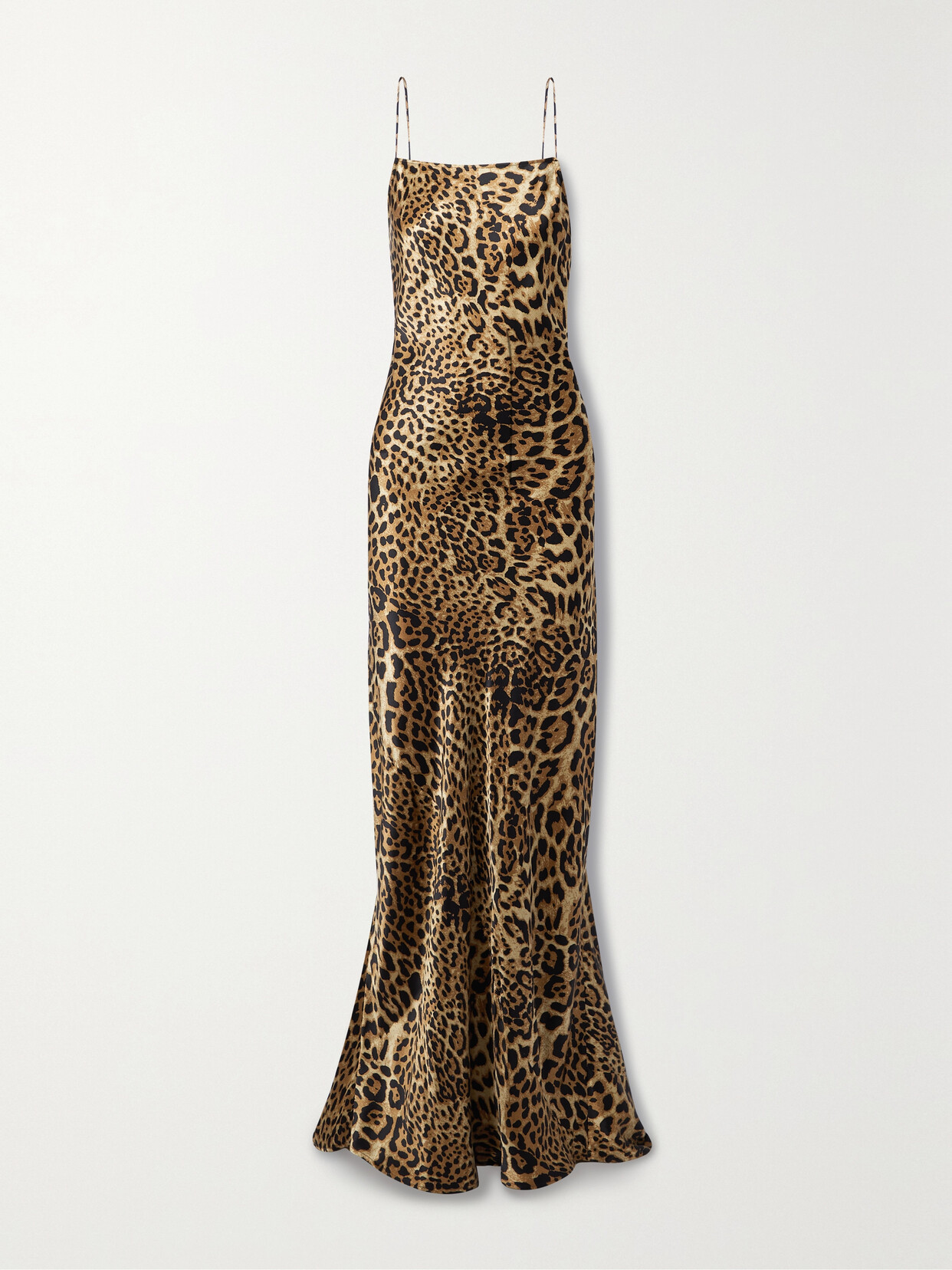 Nili Lotan - Elizabeth Open-back Leopard-print Silk-charmeuse Gown - Animal print