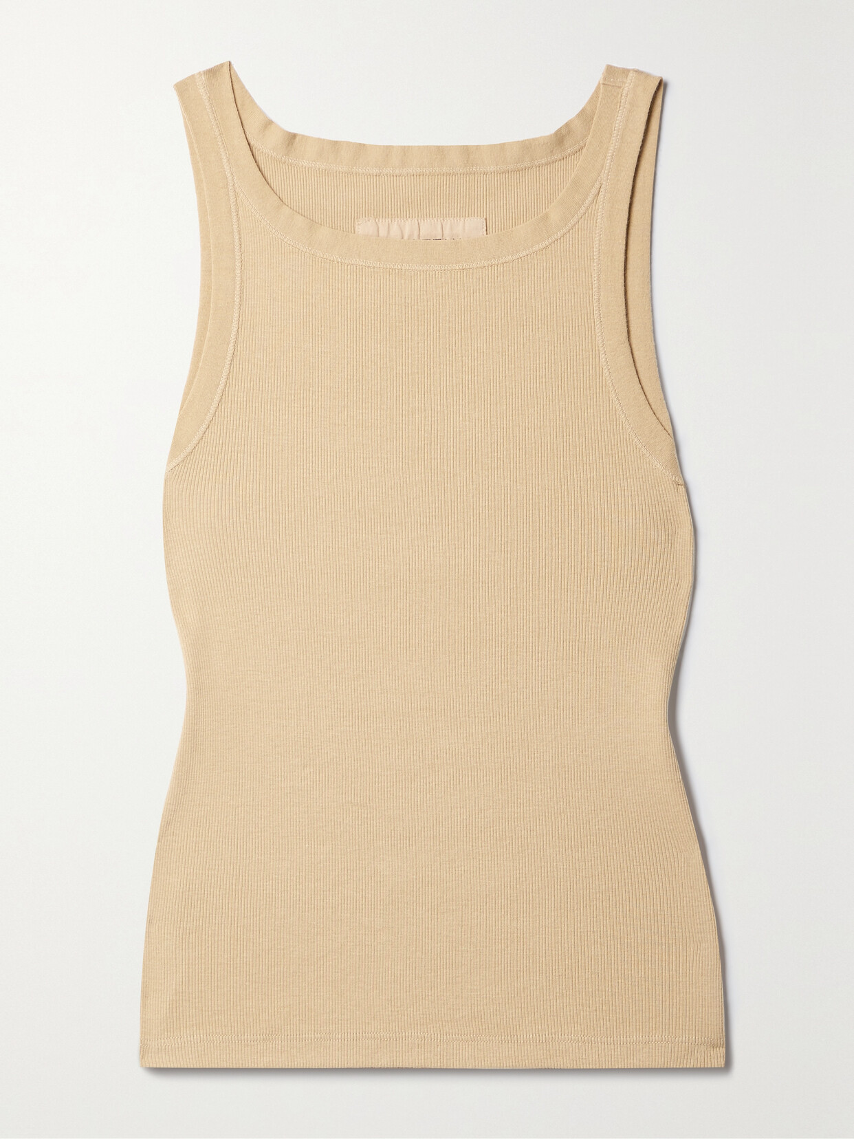 NILI LOTAN JENNIFER RIBBED COTTON-JERSEY TANK