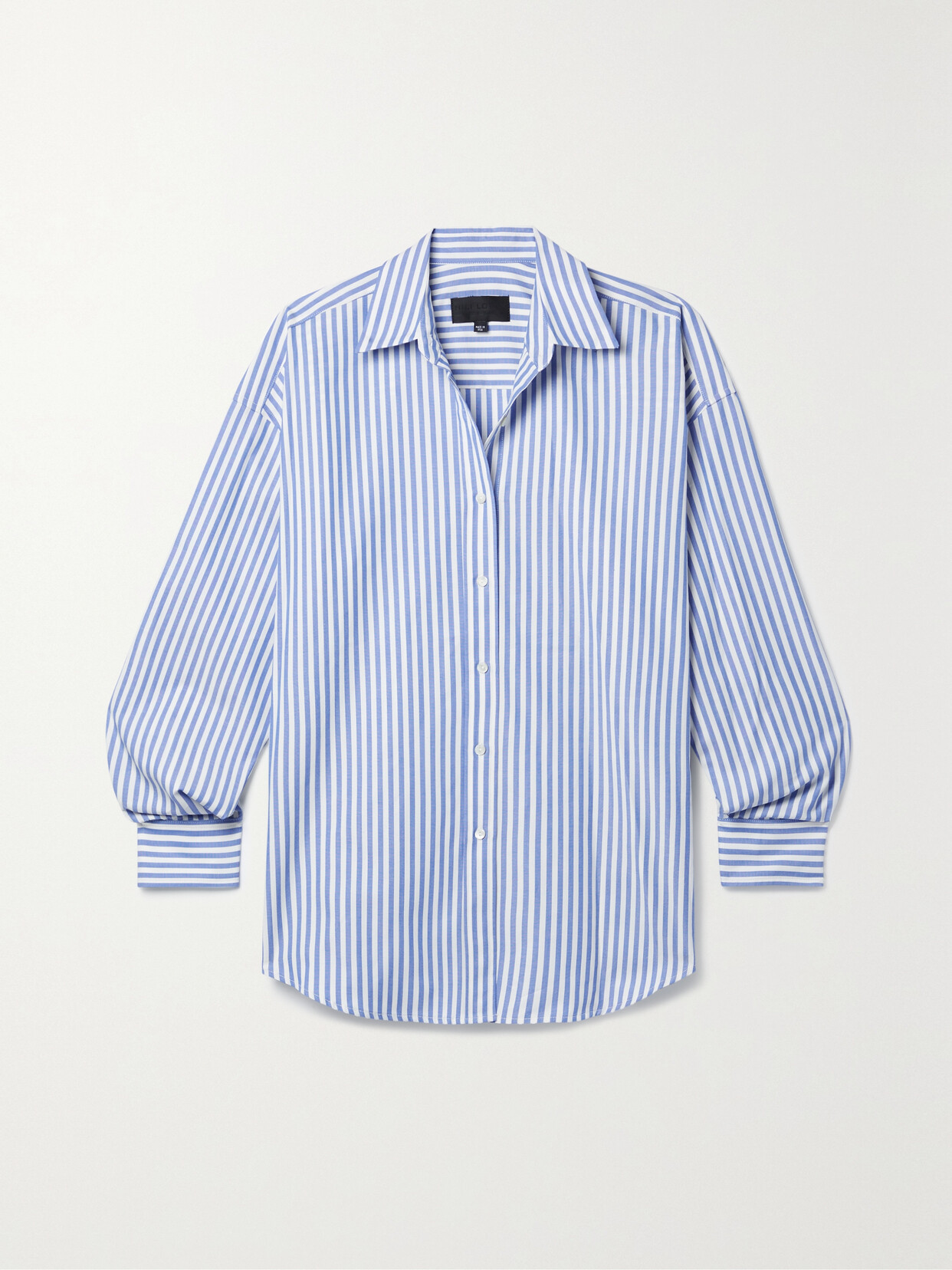 Nili Lotan - Mael Oversized Striped Cotton-poplin Shirt - Blue