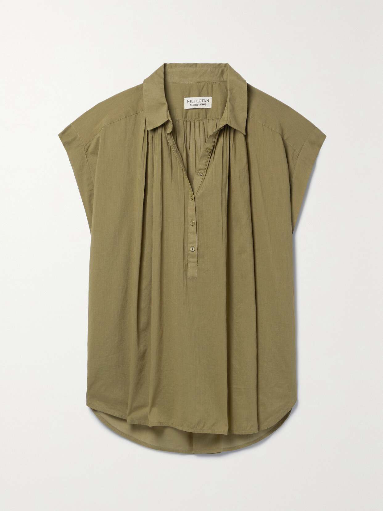 Nili Lotan - Normandy Cotton-voile Blouse - Green