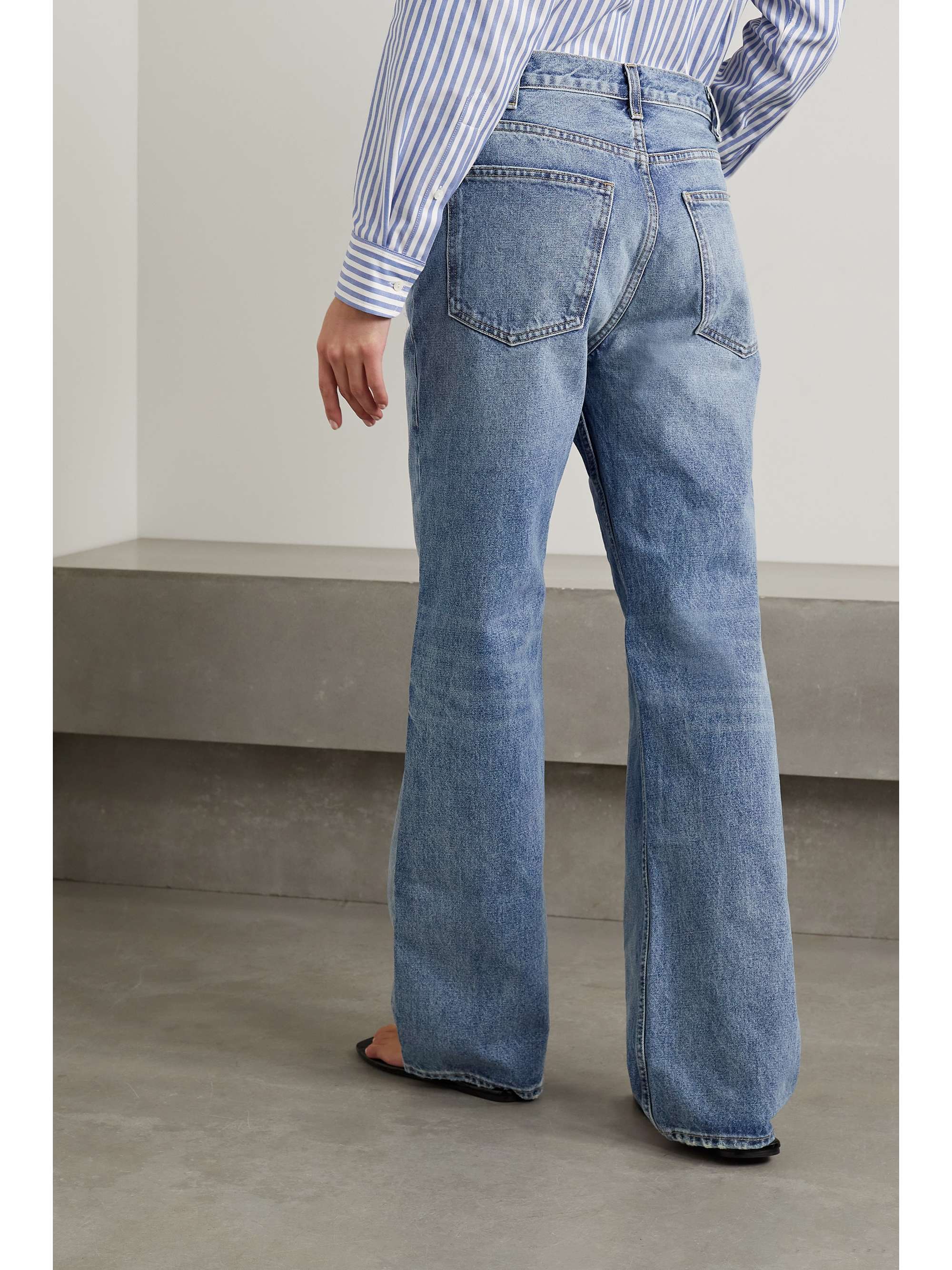 NILI LOTAN Mitchell low-rise wide-leg jeans