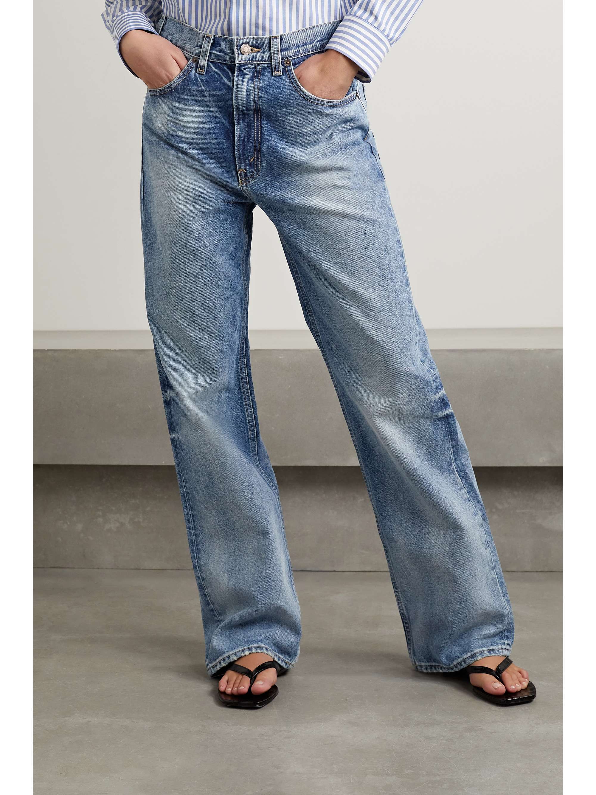 NILI LOTAN Mitchell low-rise wide-leg jeans