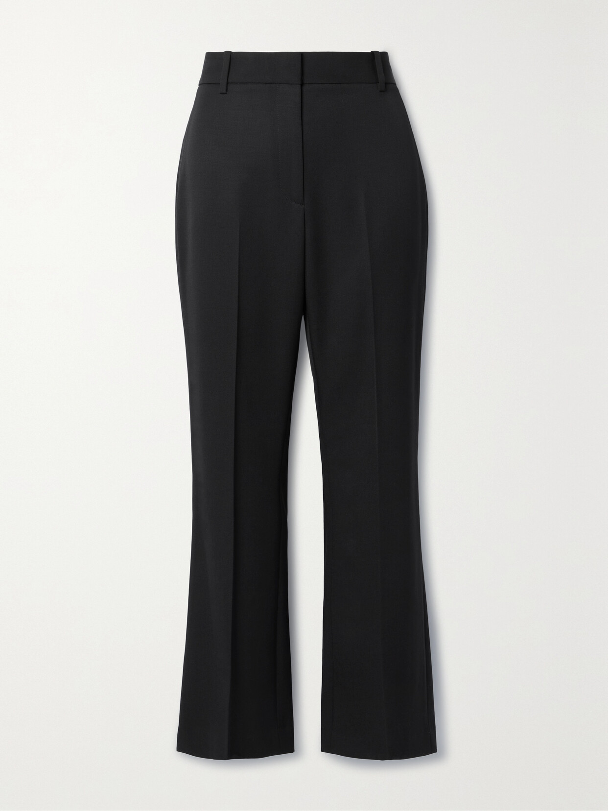 Nili Lotan - Corette Cropped Wool-gabardine Straight-leg Pants - Black