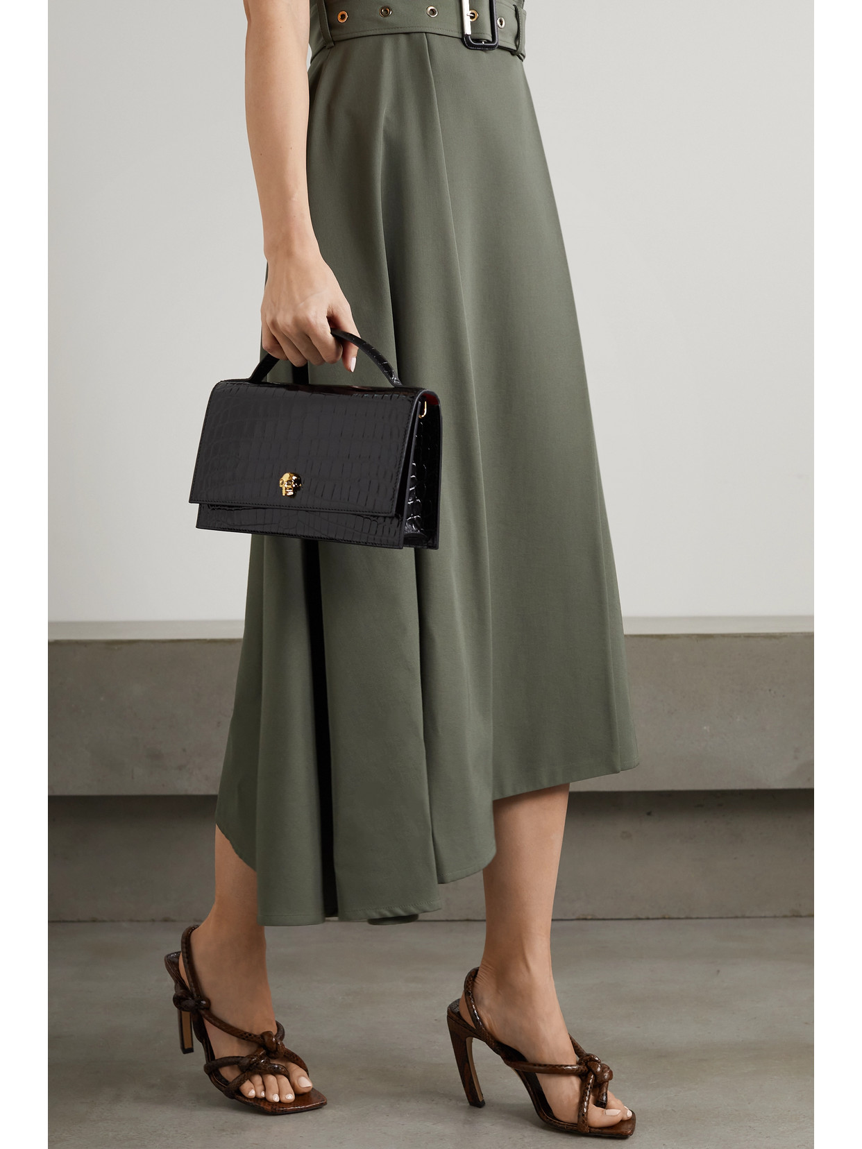 Alexander Mcqueen Mini Skull Bag In Black