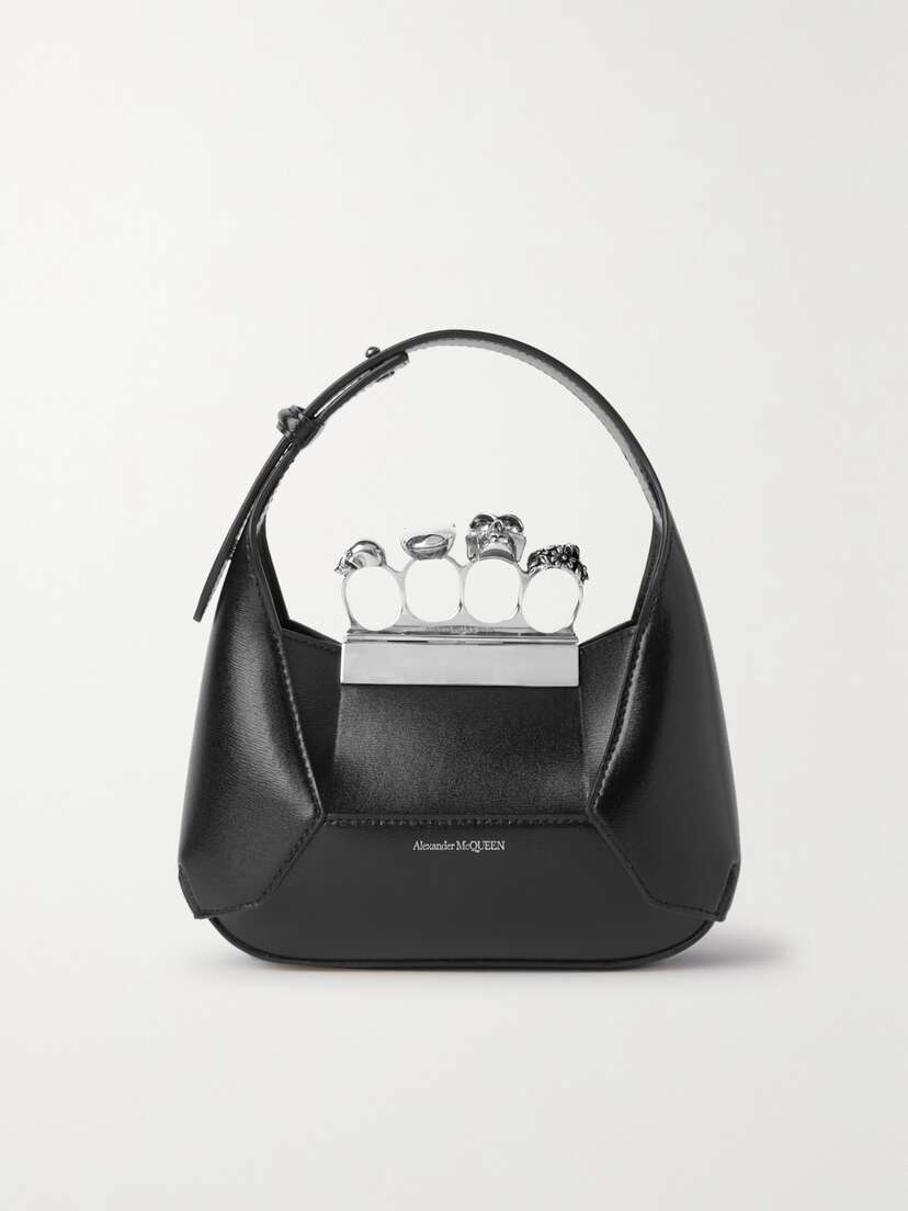 Alexander McQueen Jewelled Mini Embellished Leather Tote