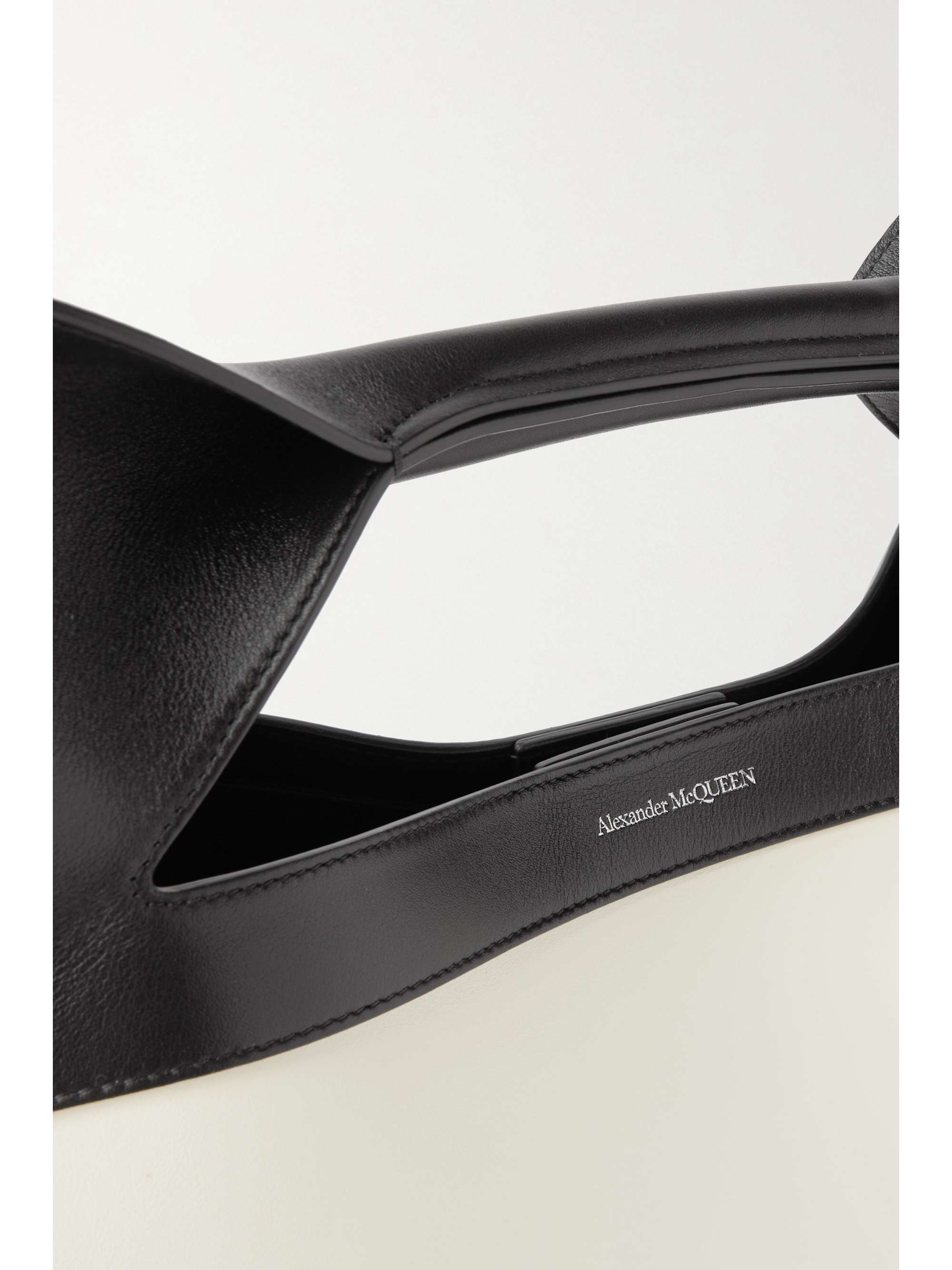 ALEXANDER MCQUEEN The Bow zweifarbige Tote aus Leder