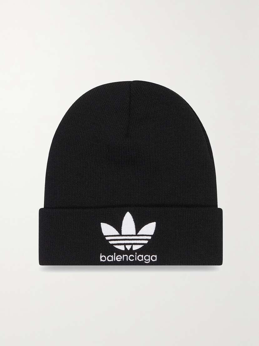 Balenciaga + Adidas Embroidered Knitted Beanie