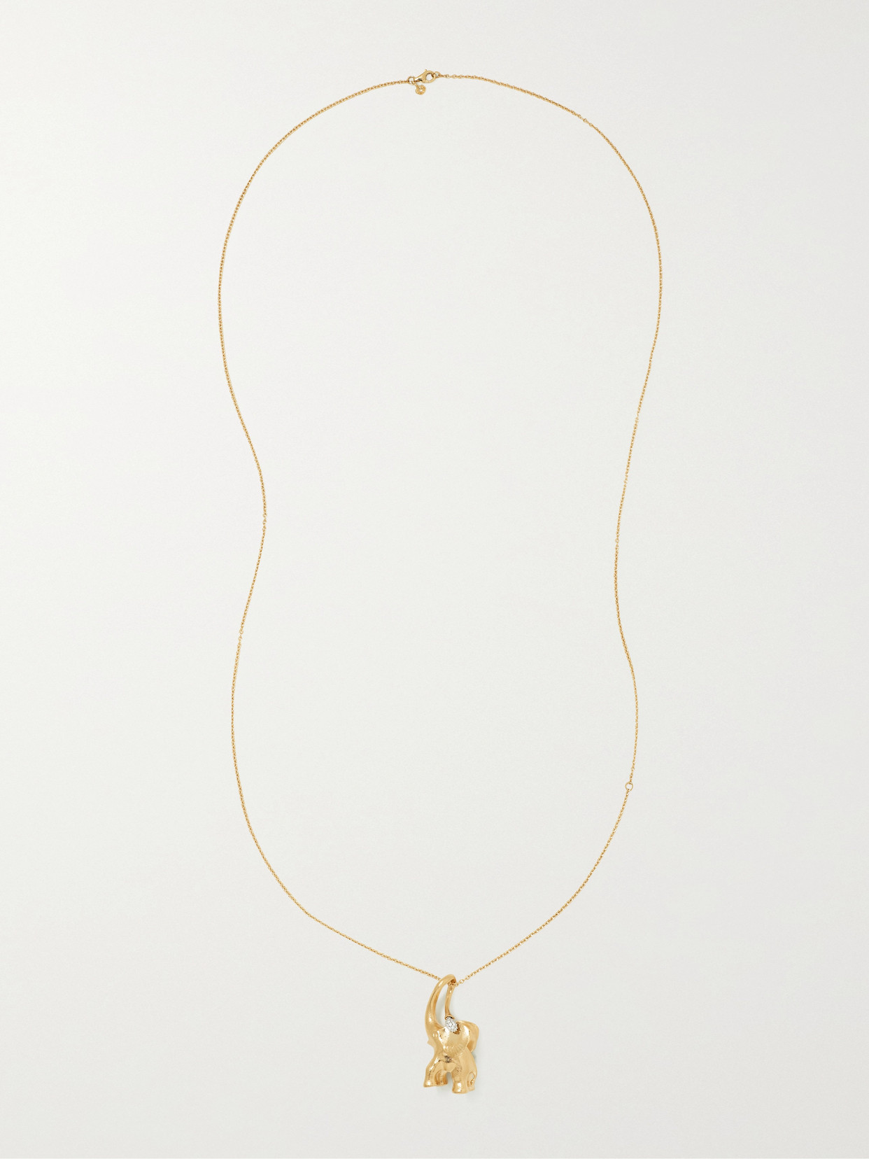 Shop Ole Lynggaard Copenhagen My Little World 18-karat Gold Diamond Necklace