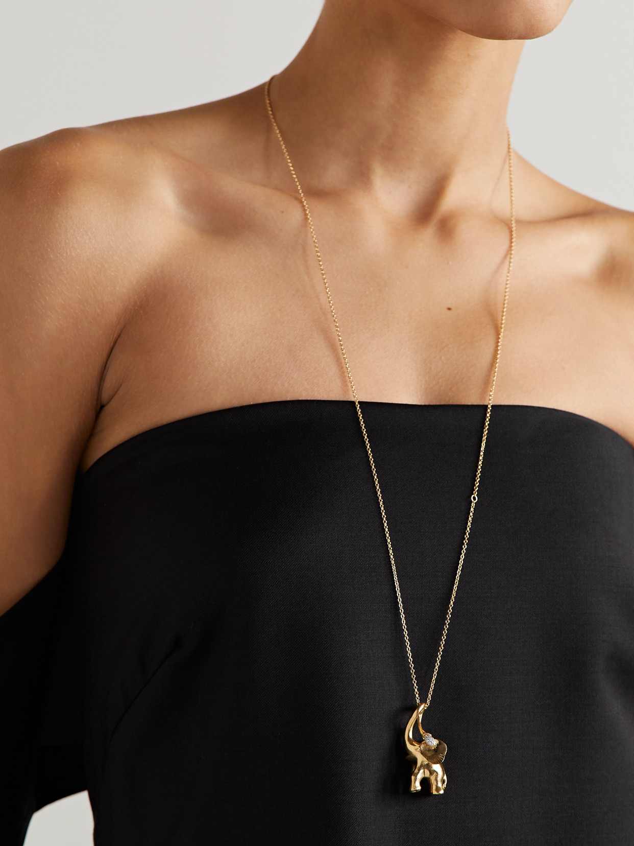 Ole Lynggaard Copenhagen My Little World 18-karat Gold Diamond Necklace In Gold