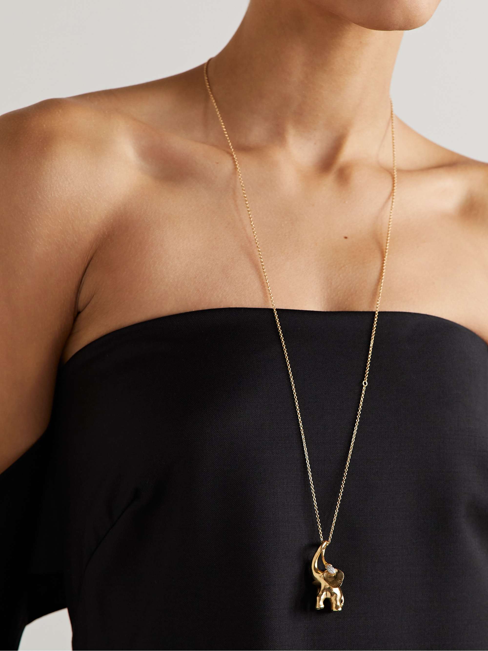 My Little World 18 karat gold diamond necklace