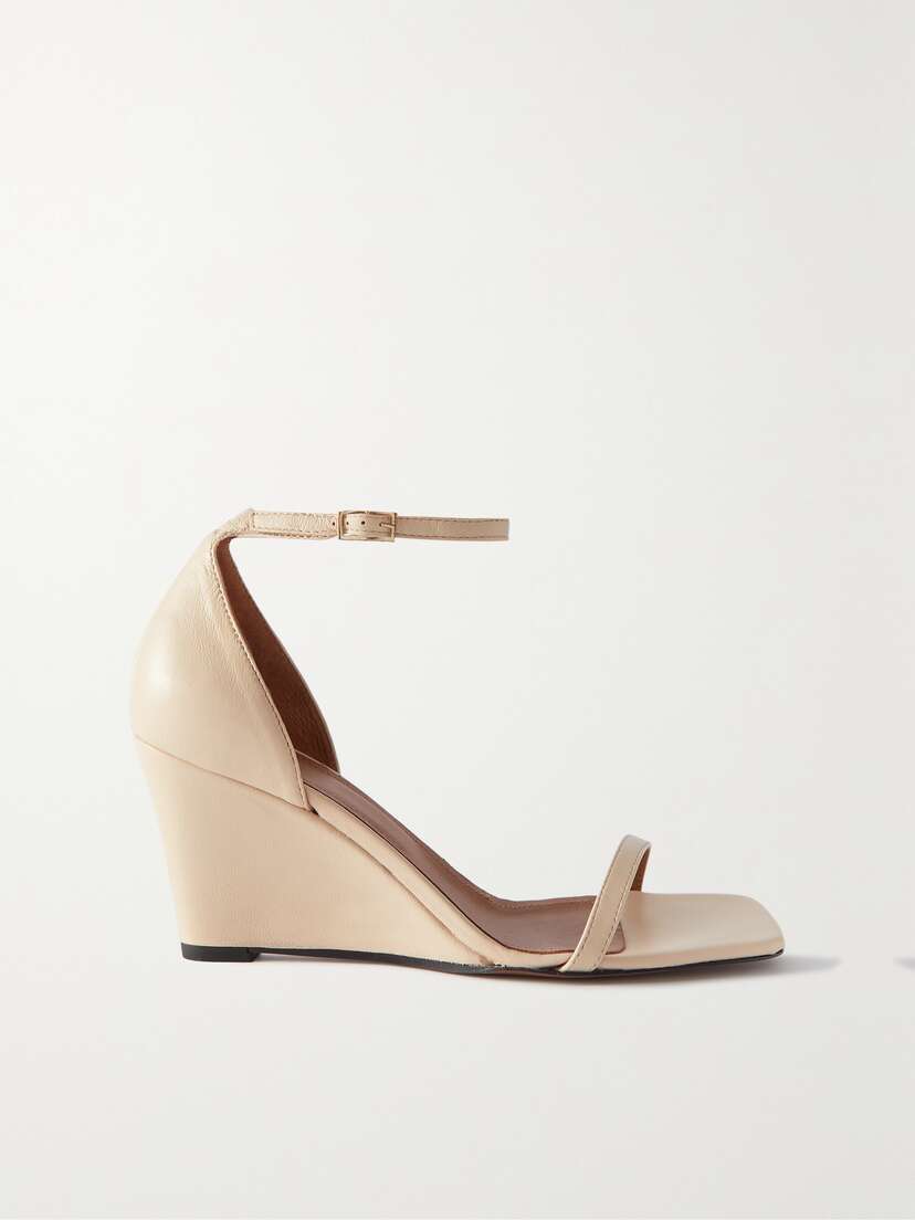 ATP Atelier + Net Sustain Morcone Leather Wedge Sandals