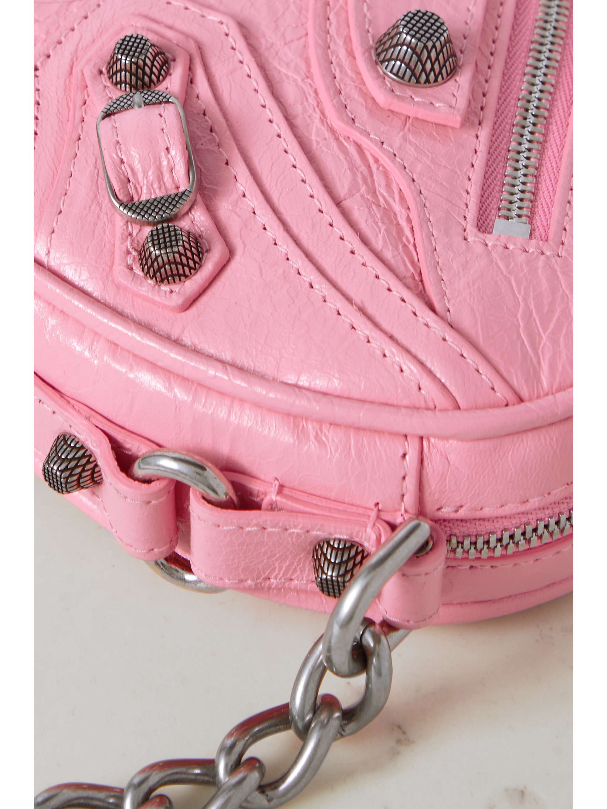 le cagole mini leather crossbody bag
