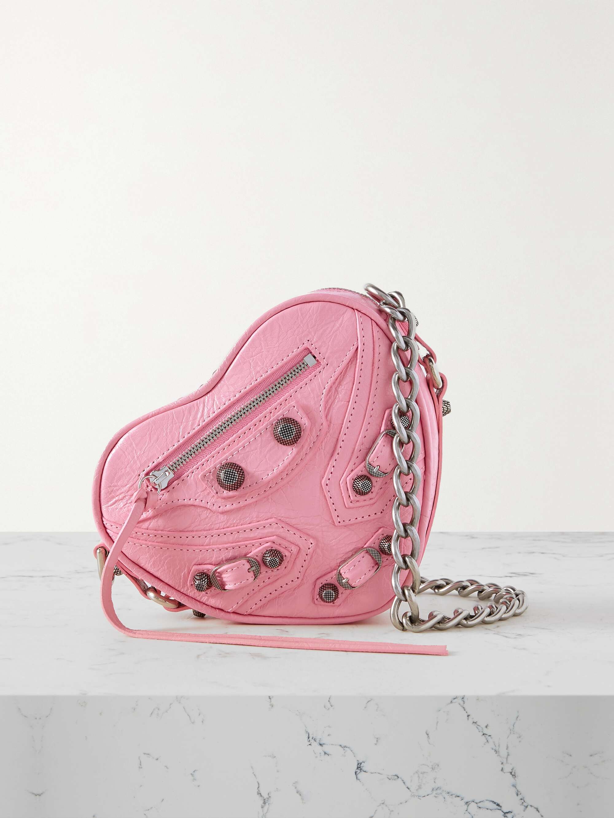 pink heart bag