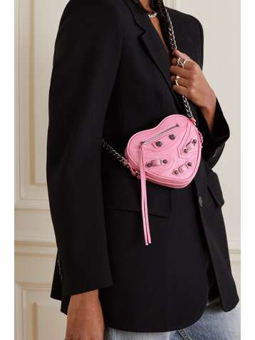 Pink Louis Vuitton New Wave Love Lock Heart Crossbody Bag