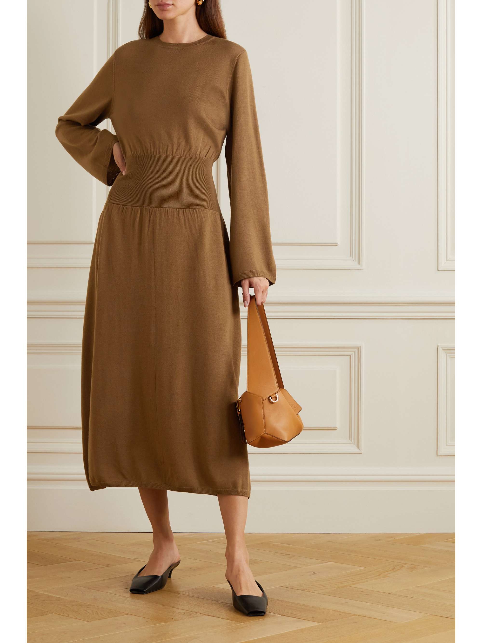 TOTEME Merino wool midi dress | NET-A-PORTER