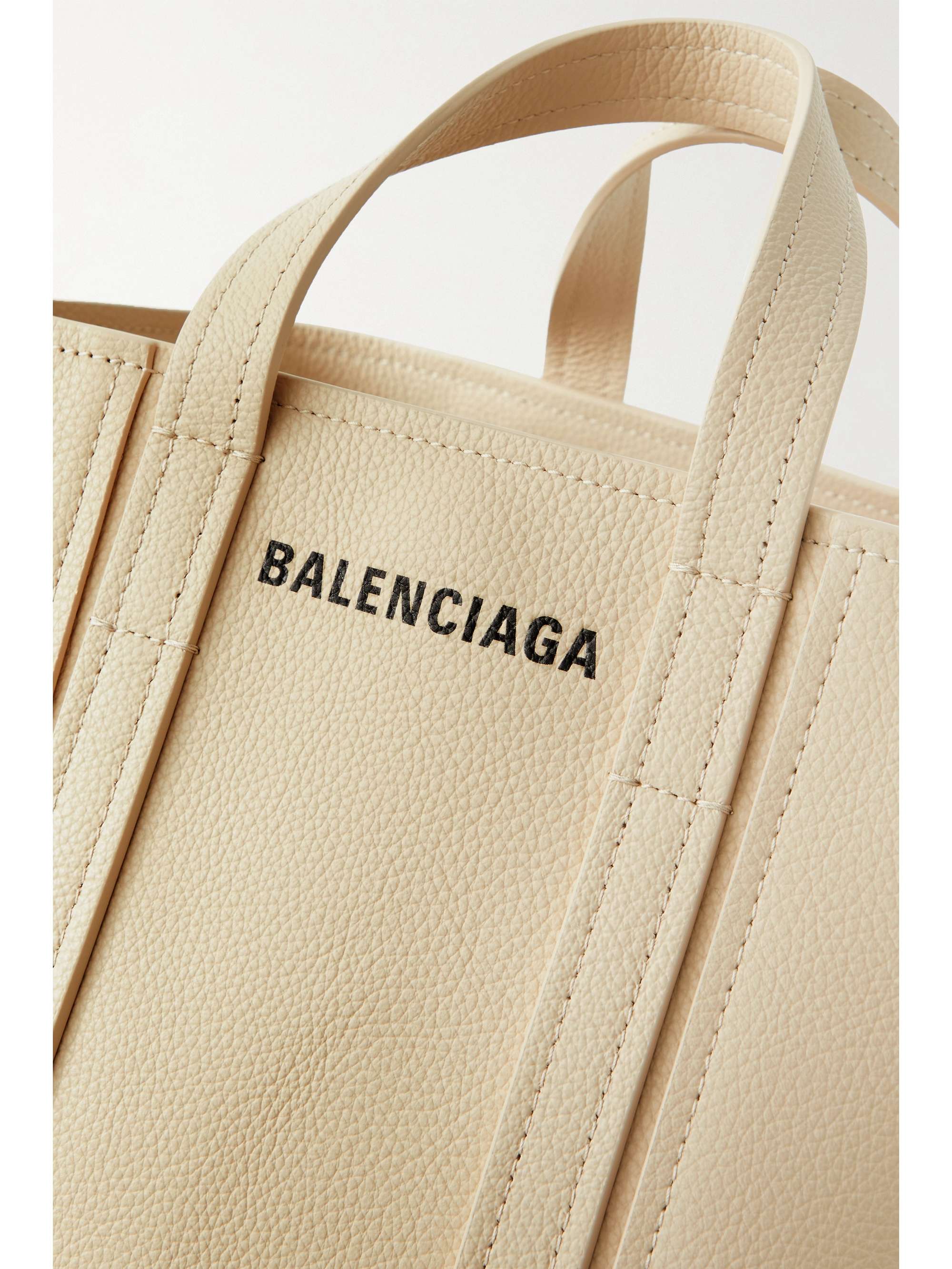 BALENCIAGA NorthSouth Everyday small printed texturedleather tote