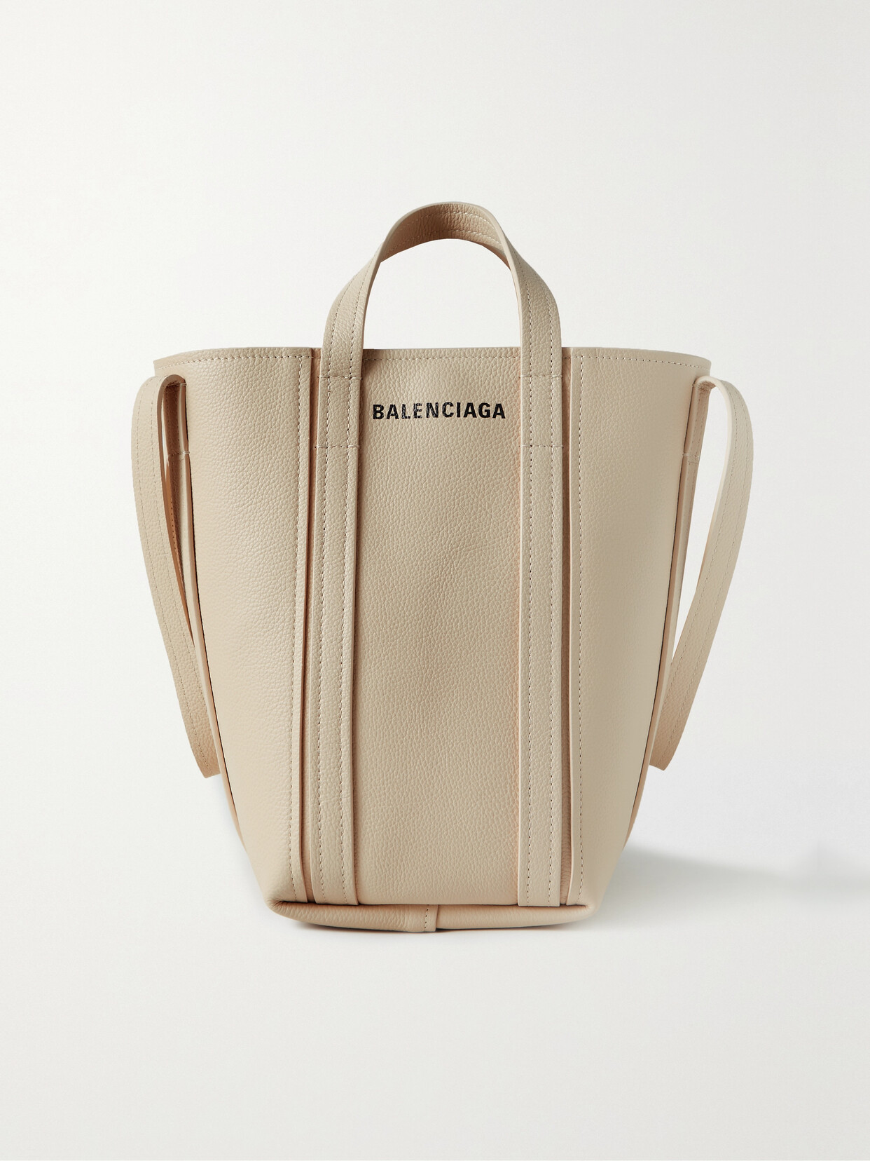 Balenciaga - North-south Everyday Small Printed Textured-leather Tote - Neutrals