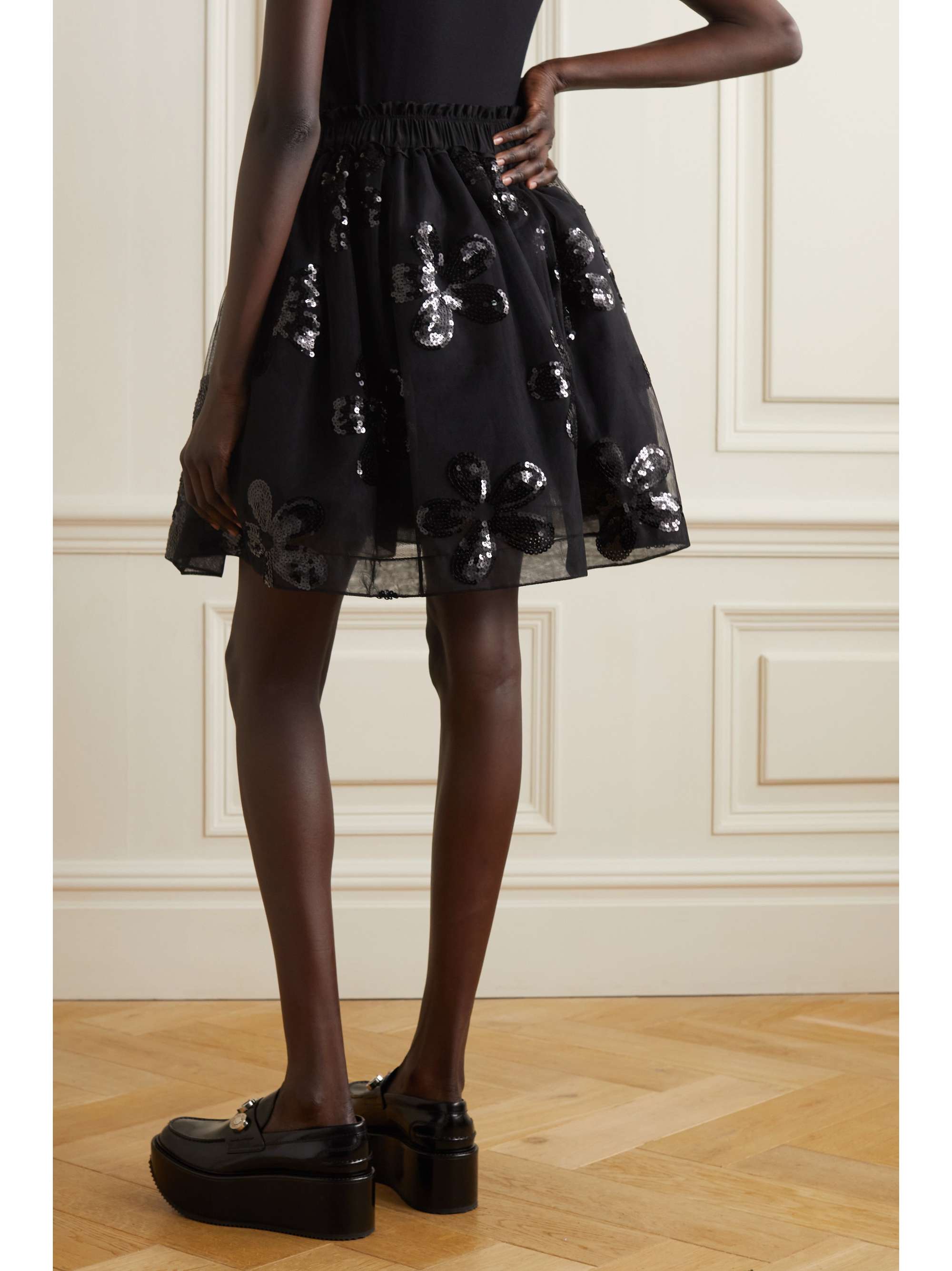 SIMONE ROCHA Appliquéd tulle mini skirt