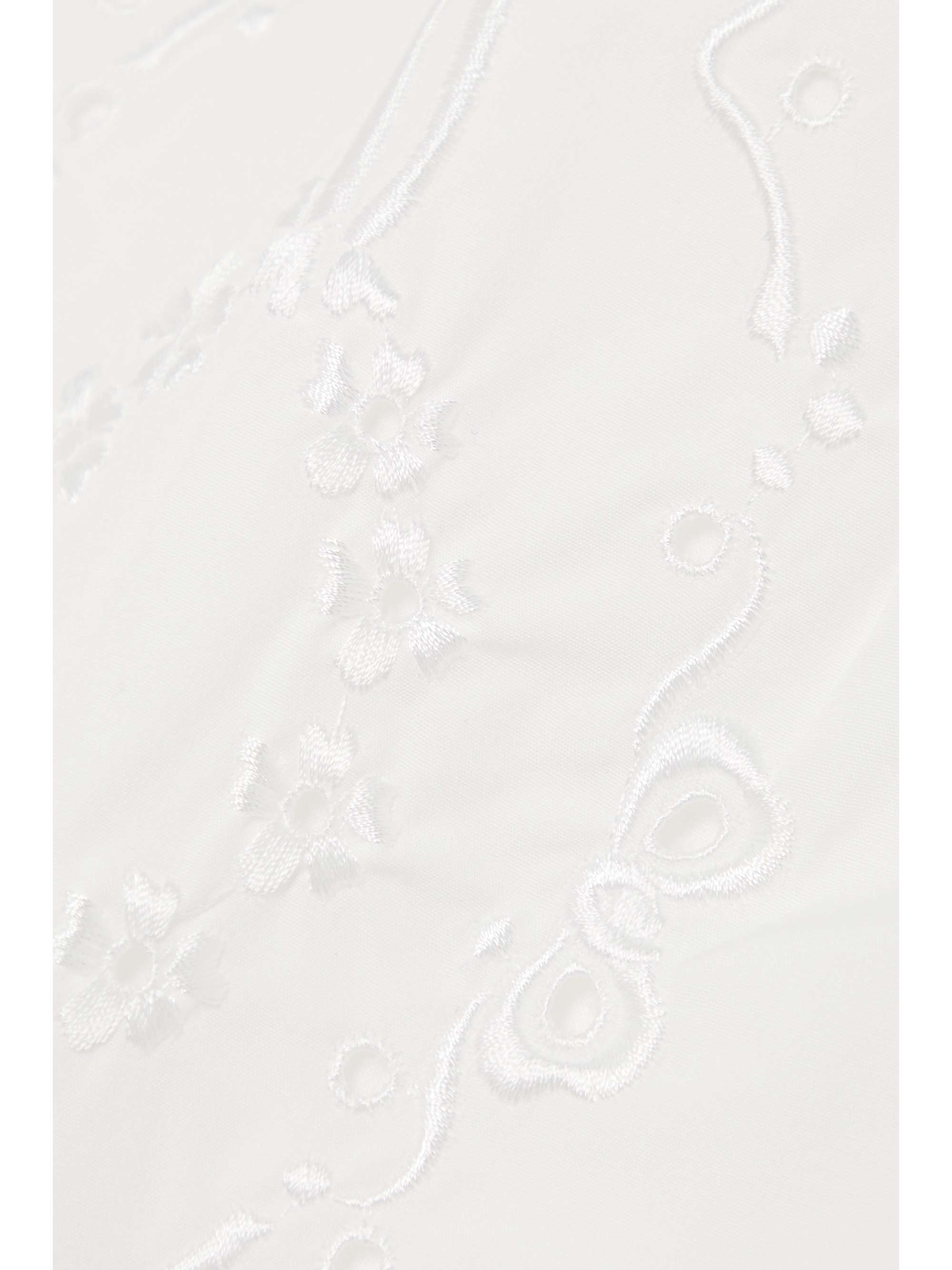 SIMONE ROCHA Lace-trimmed embroidered cotton-poplin shorts
