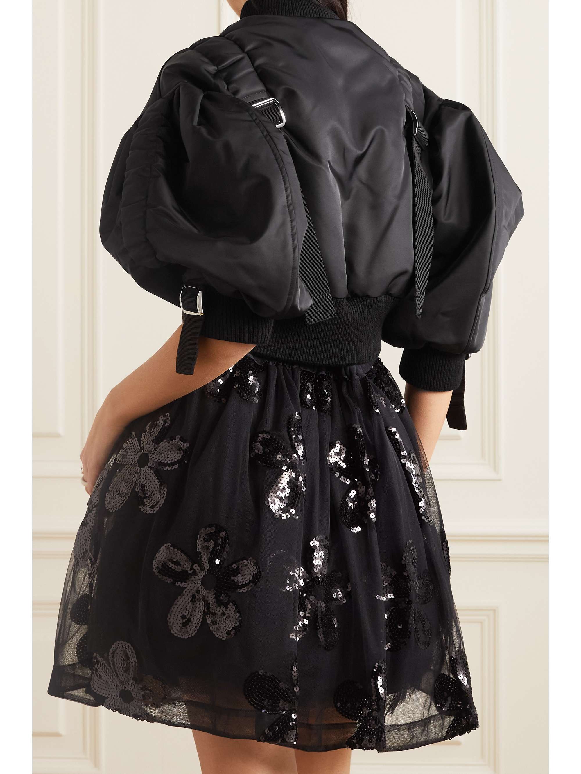 SIMONE ROCHA Cropped shell bomber jacket