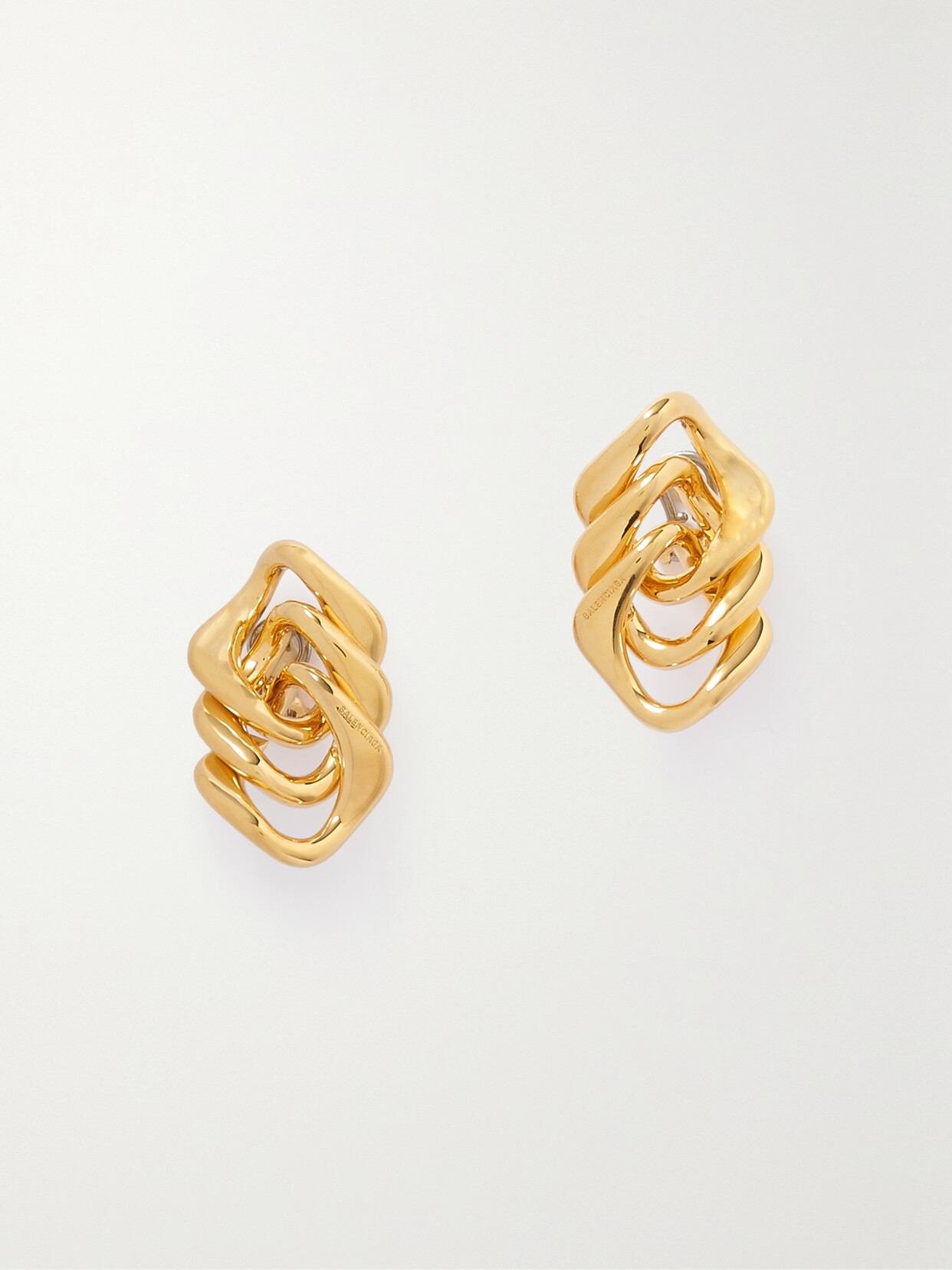 Balenciaga Gold-tone Chain Earrings