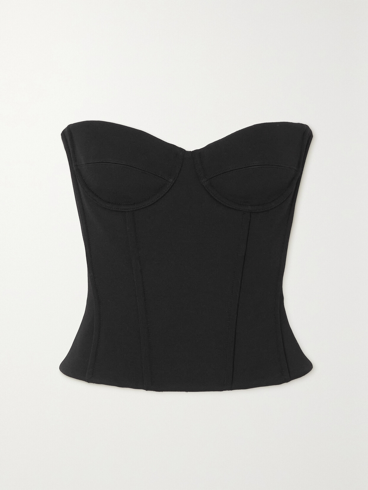 Balenciaga - Strapless Stretch-jersey Bustier Top - Black