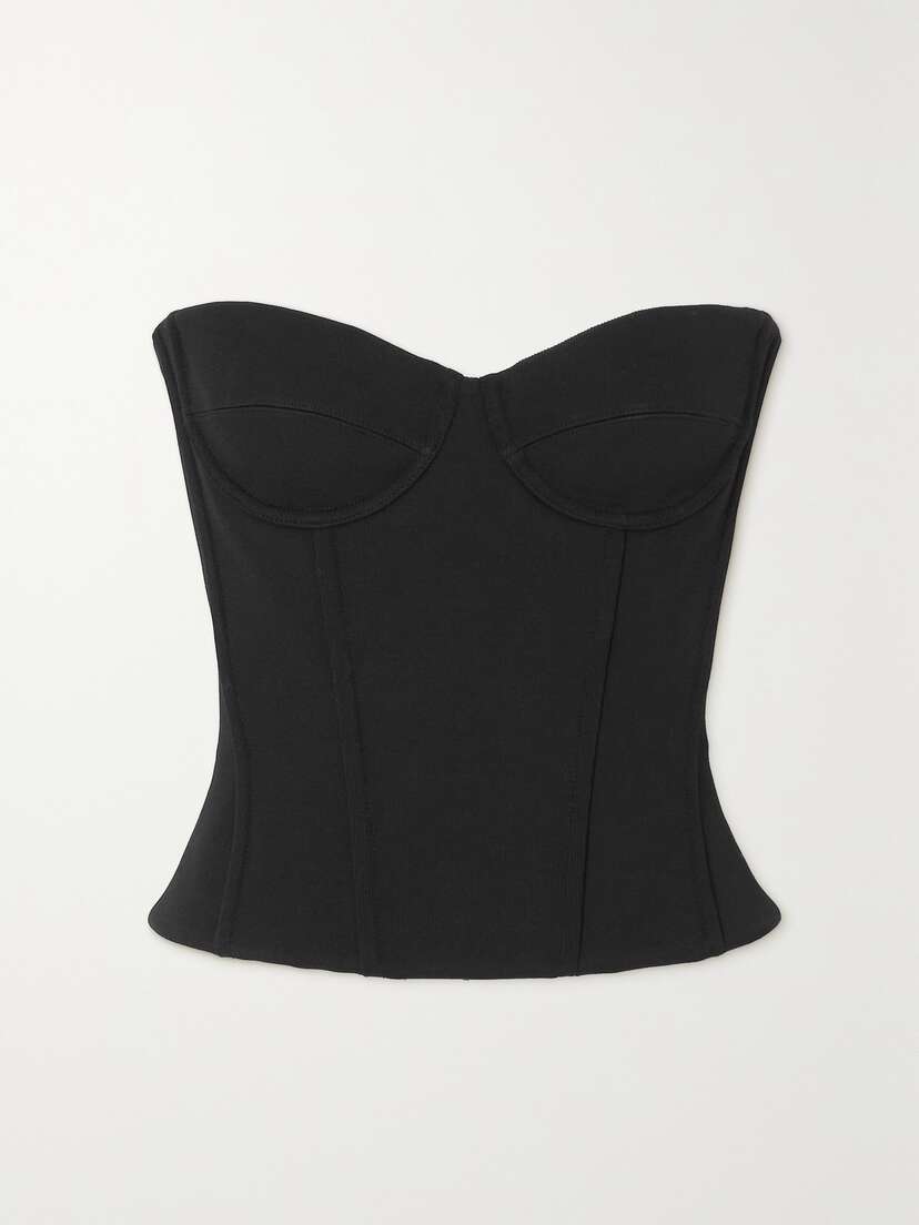 Balenciaga Strapless Stretch-jersey Bustier Top