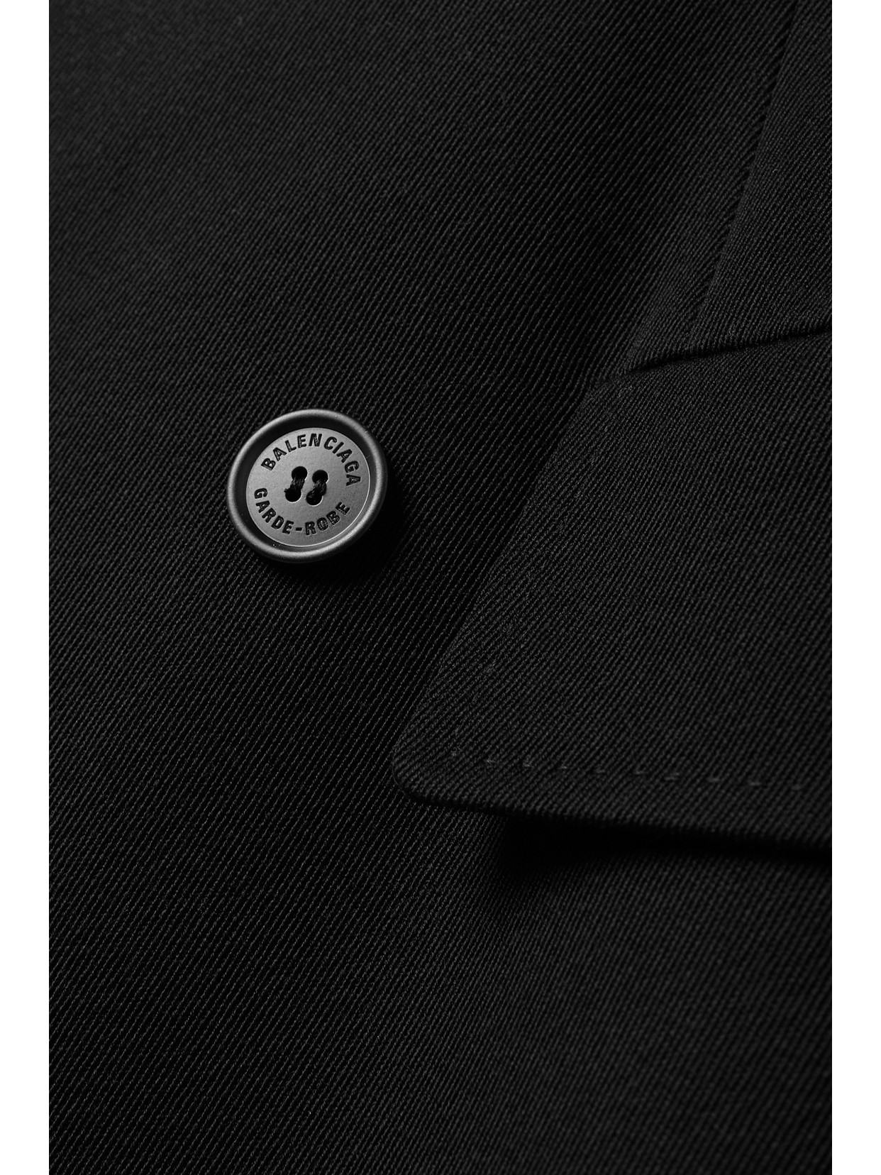 Hourglass Double-Breasted Wool-Twill Coat