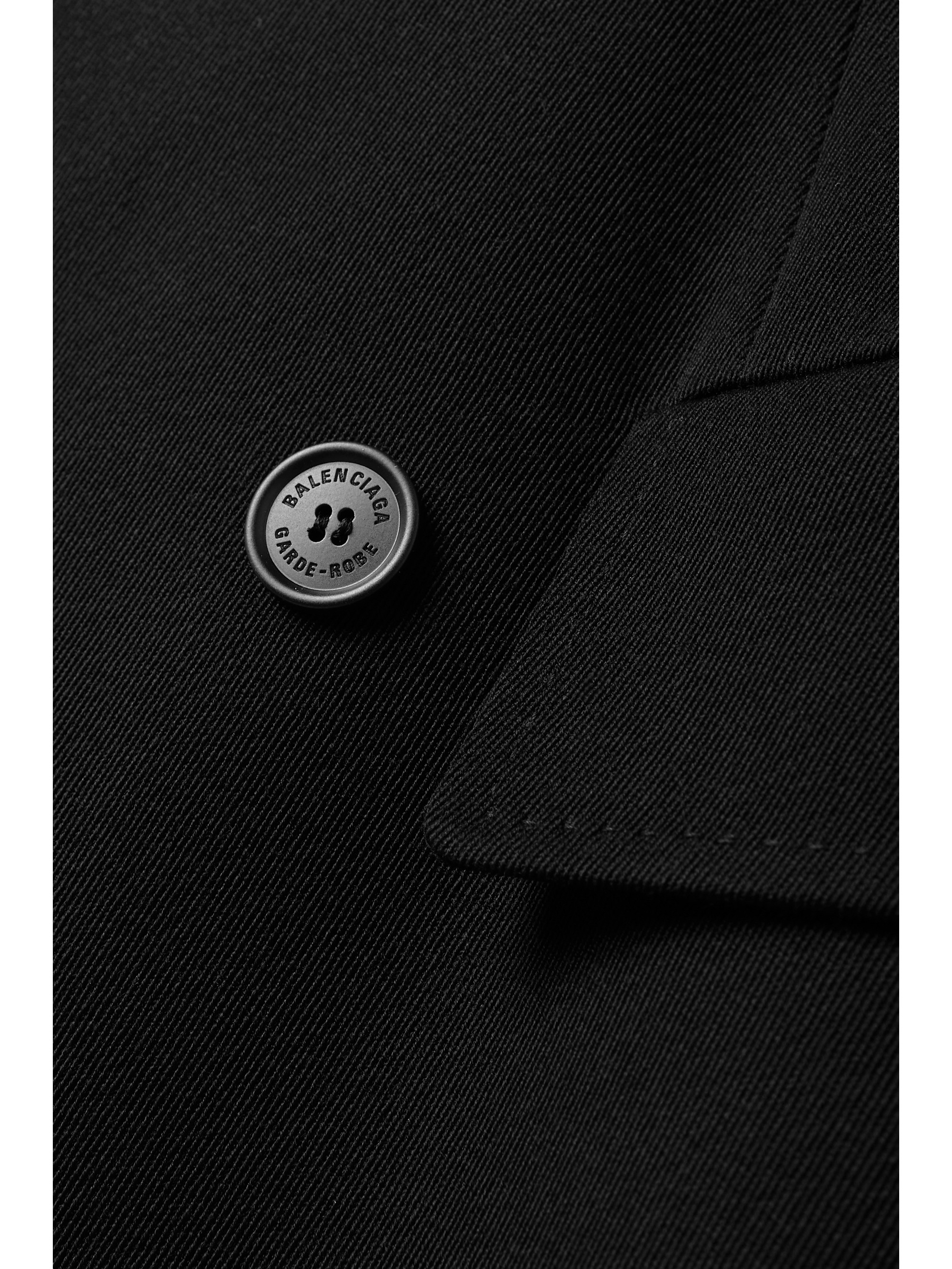 Balenciaga Hourglass double-breasted wool-twill coat thumbnail