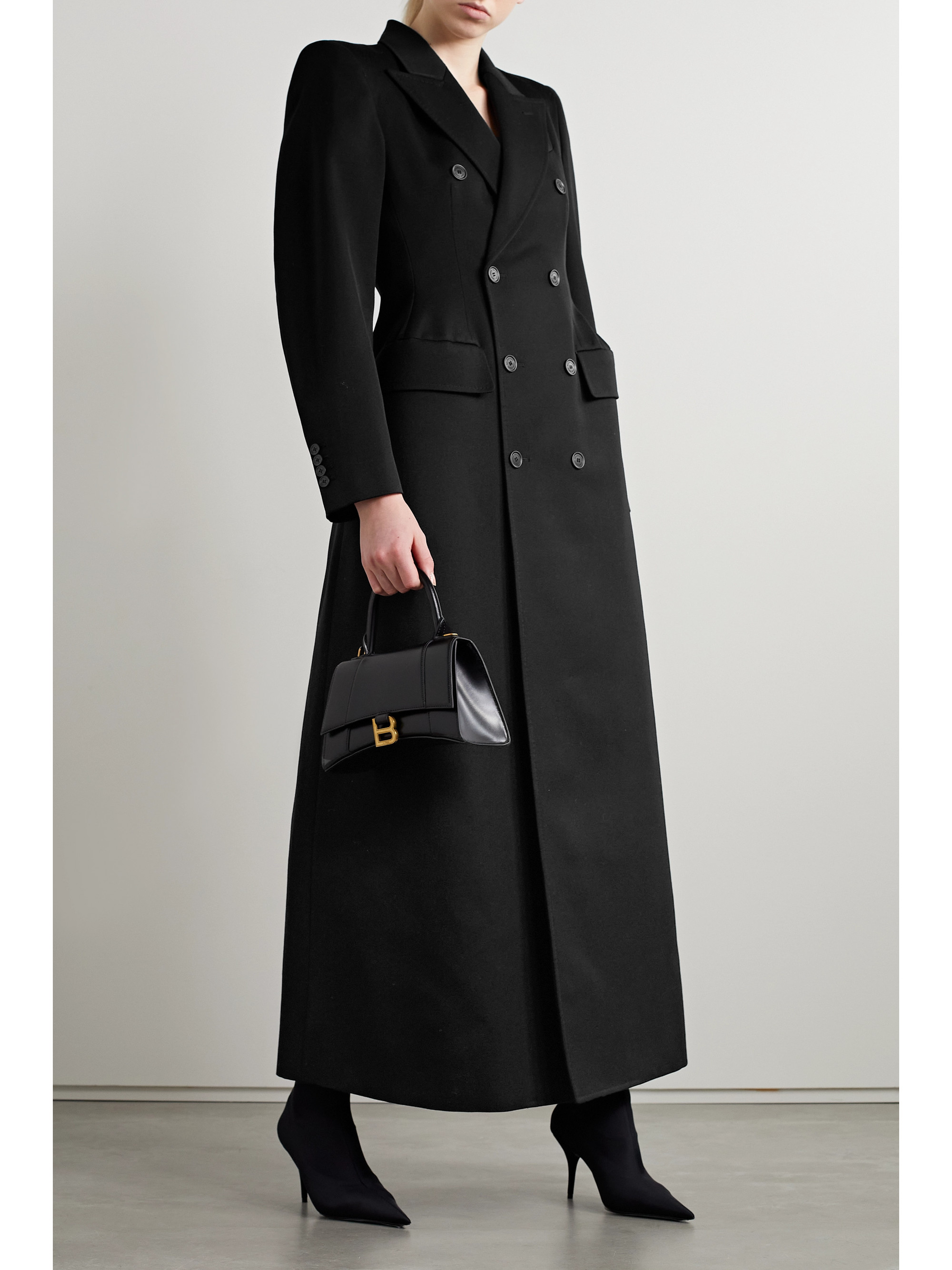 Balenciaga Hourglass double-breasted wool-twill coat