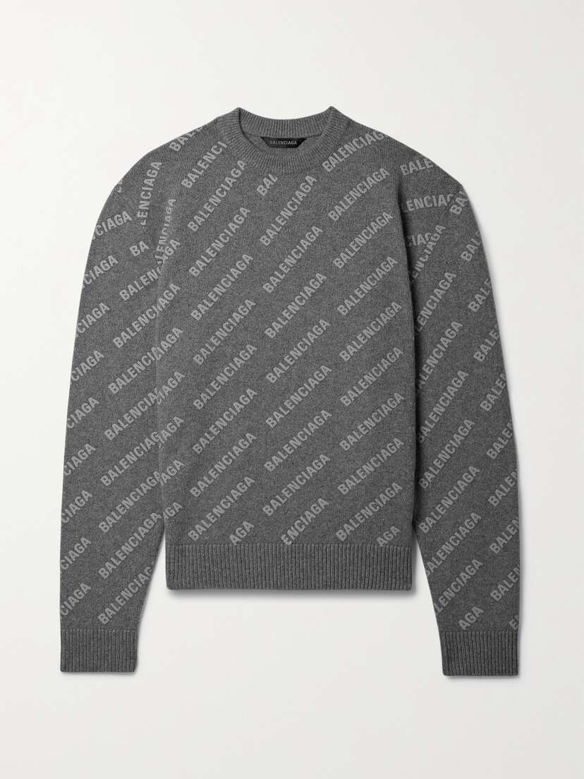 Balenciaga Printed Cashmere Sweater